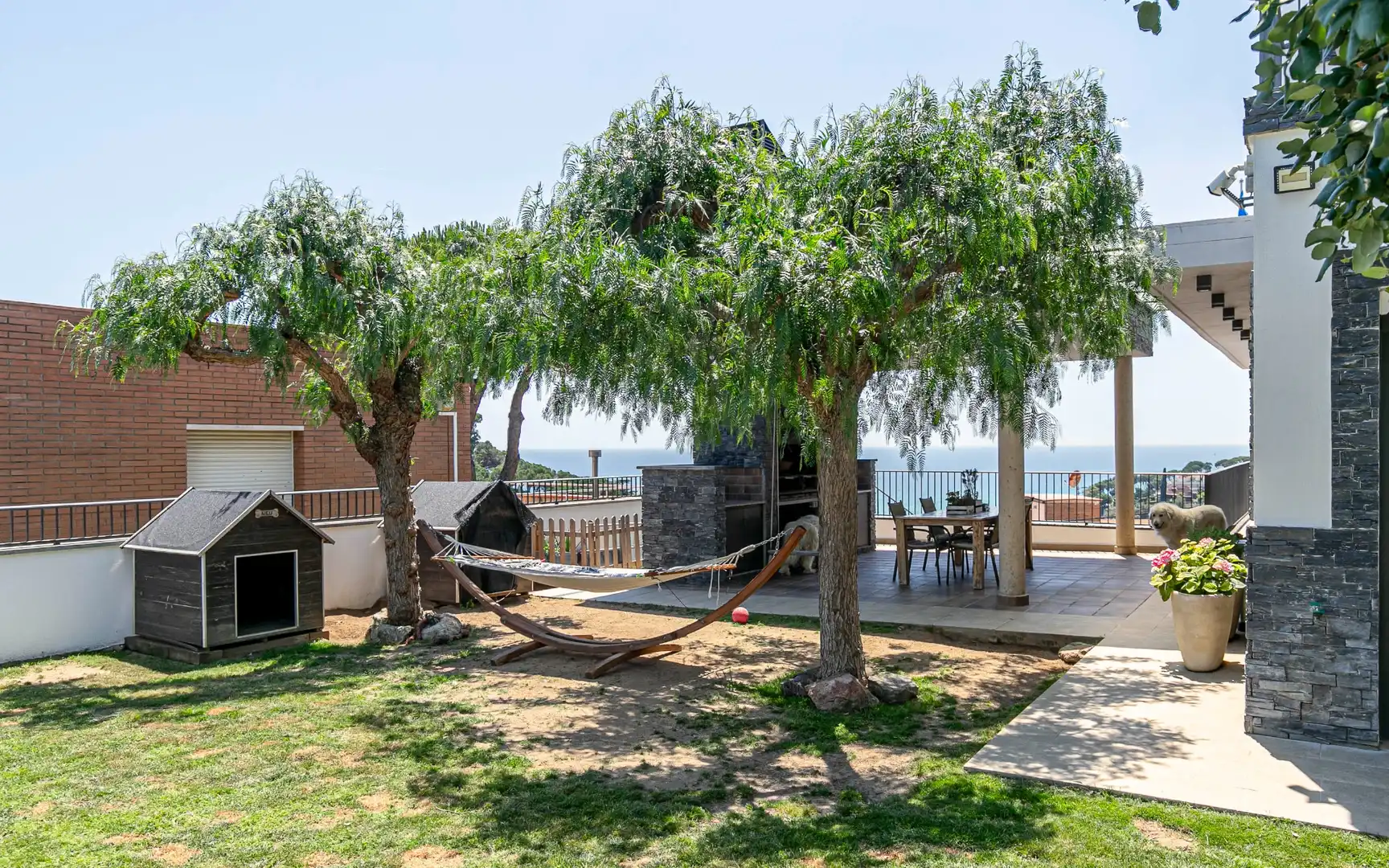 Terrassa de Casa o xalet en venda en Caldes d'Estrac amb Aire condicionat, Calefacció i Jardí privat
