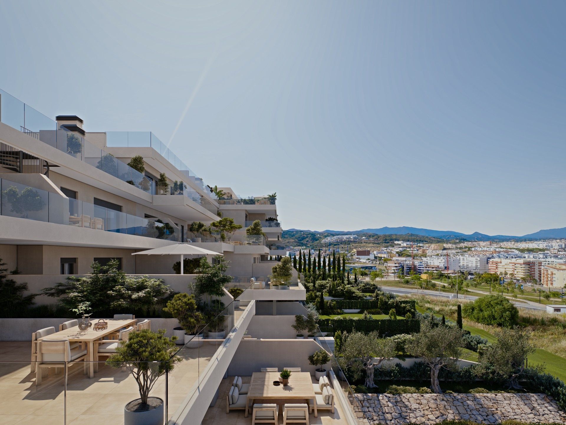 Vista exterior de Apartamento en venta en Estepona con Terraza, Trastero y Piscina