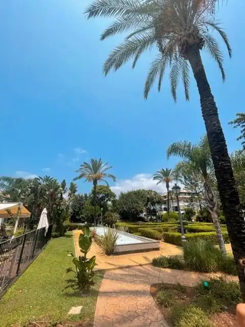Exterior view of Flat for rent in Marbella  with Air Conditioner, Heating and Private garden