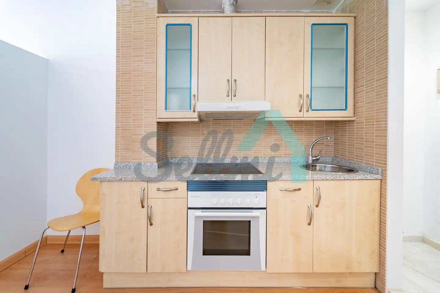 Küche von Wohnung zum Verkauf in Aller mit Heizung, Terrasse und Abstellraum