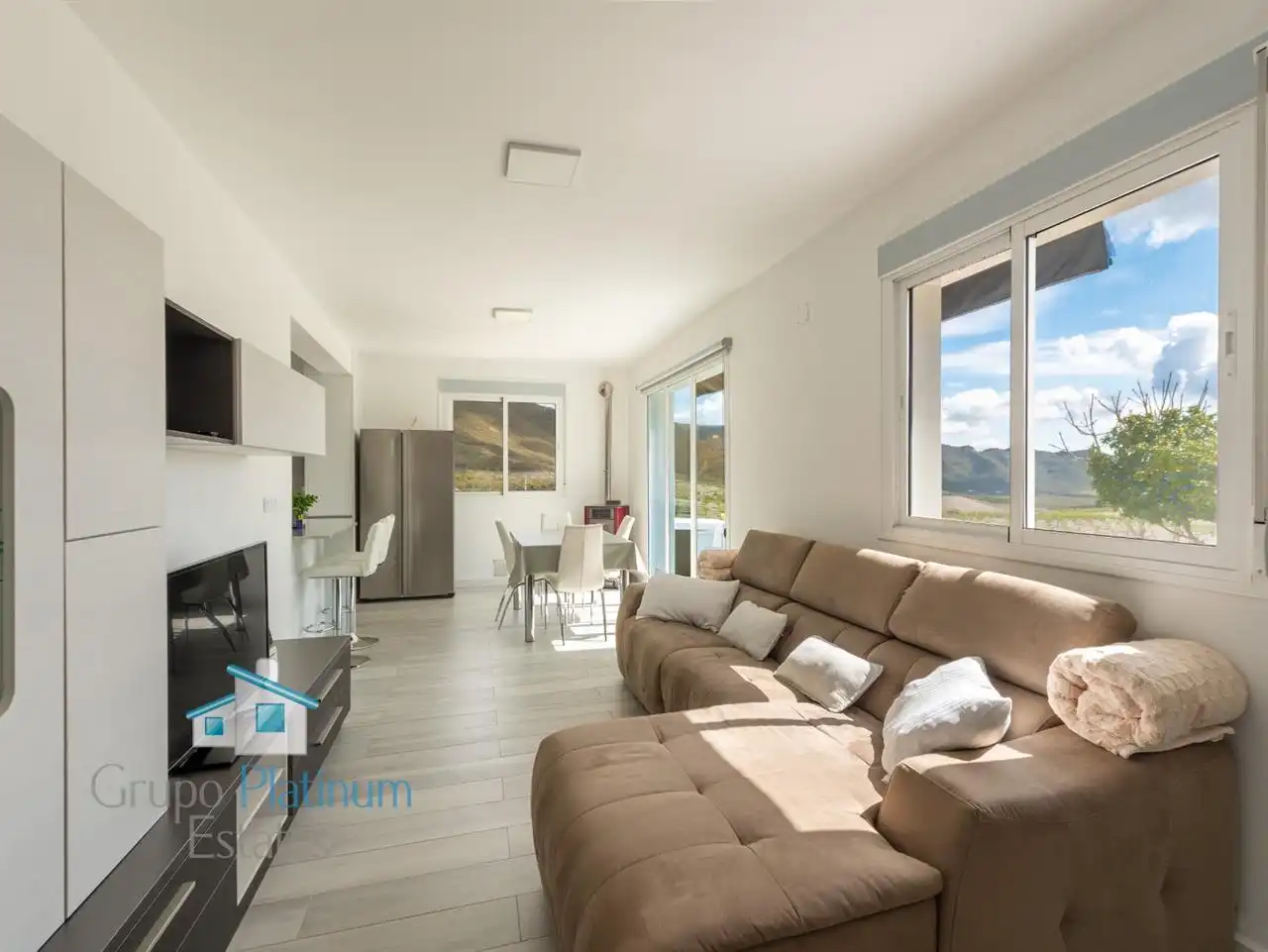 Sala de estar de Casa o chalet en venta en Uleila del Campo con Aire acondicionado y Jardín privado