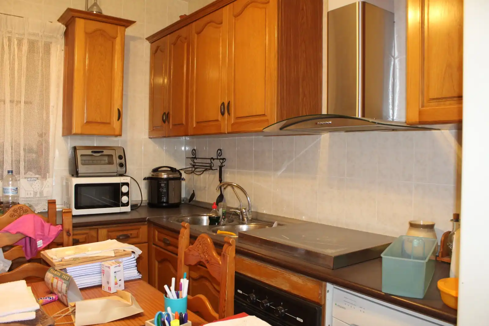 Kitchen of Detached homes for sale in Roquetas de Mar  with Air Conditioner, Terrace and Storage room