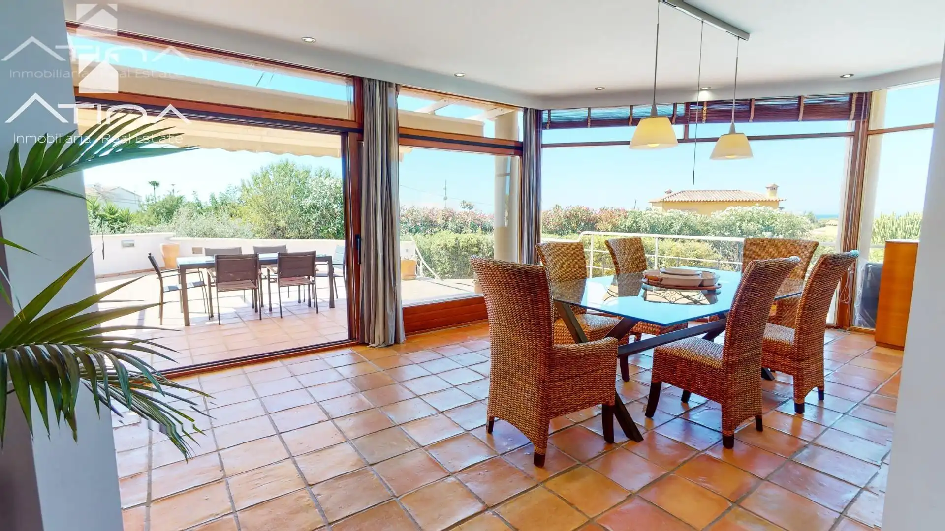 Dining room of Houses for sale in Dénia  with Air Conditioner, Private garden and Terrace