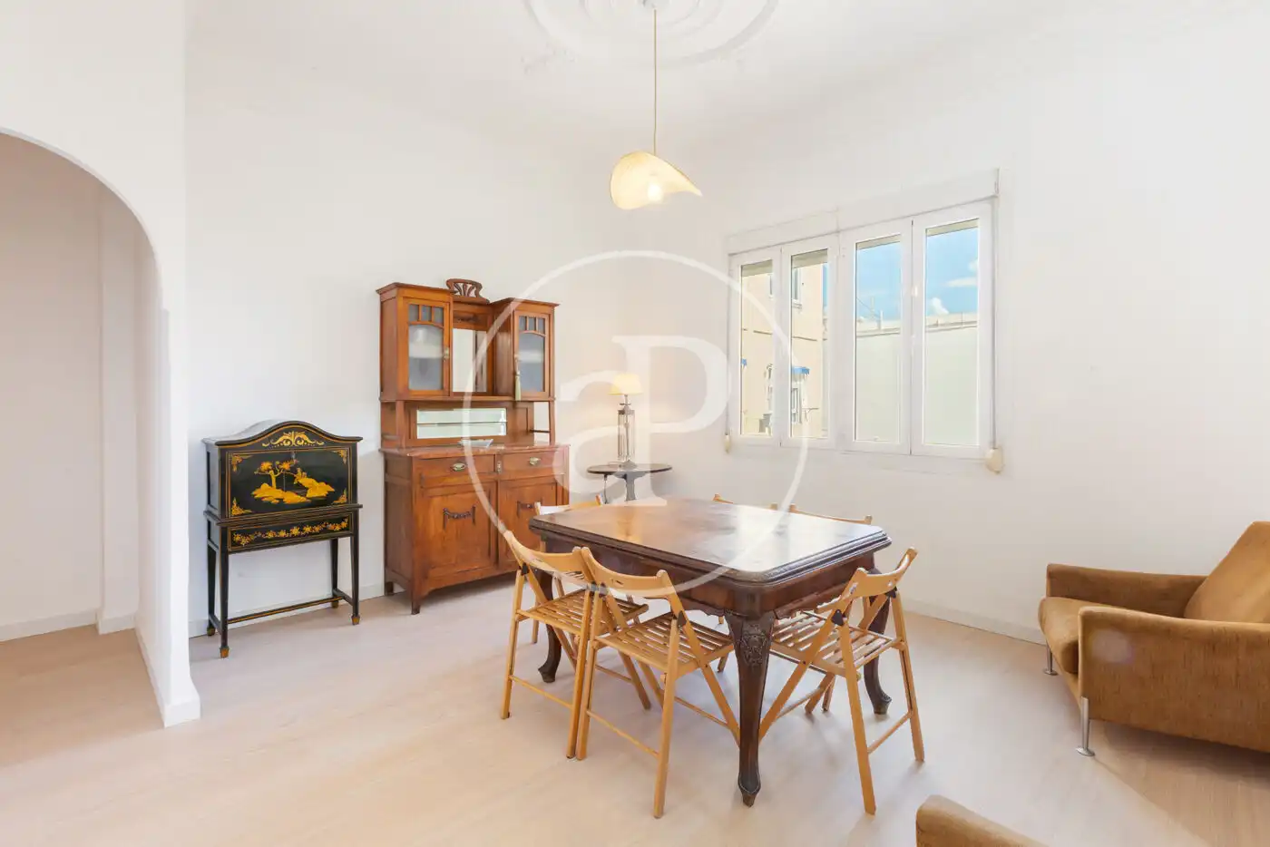 Dining room of Flat for rent in Valencia  with Air Conditioner and Furnished