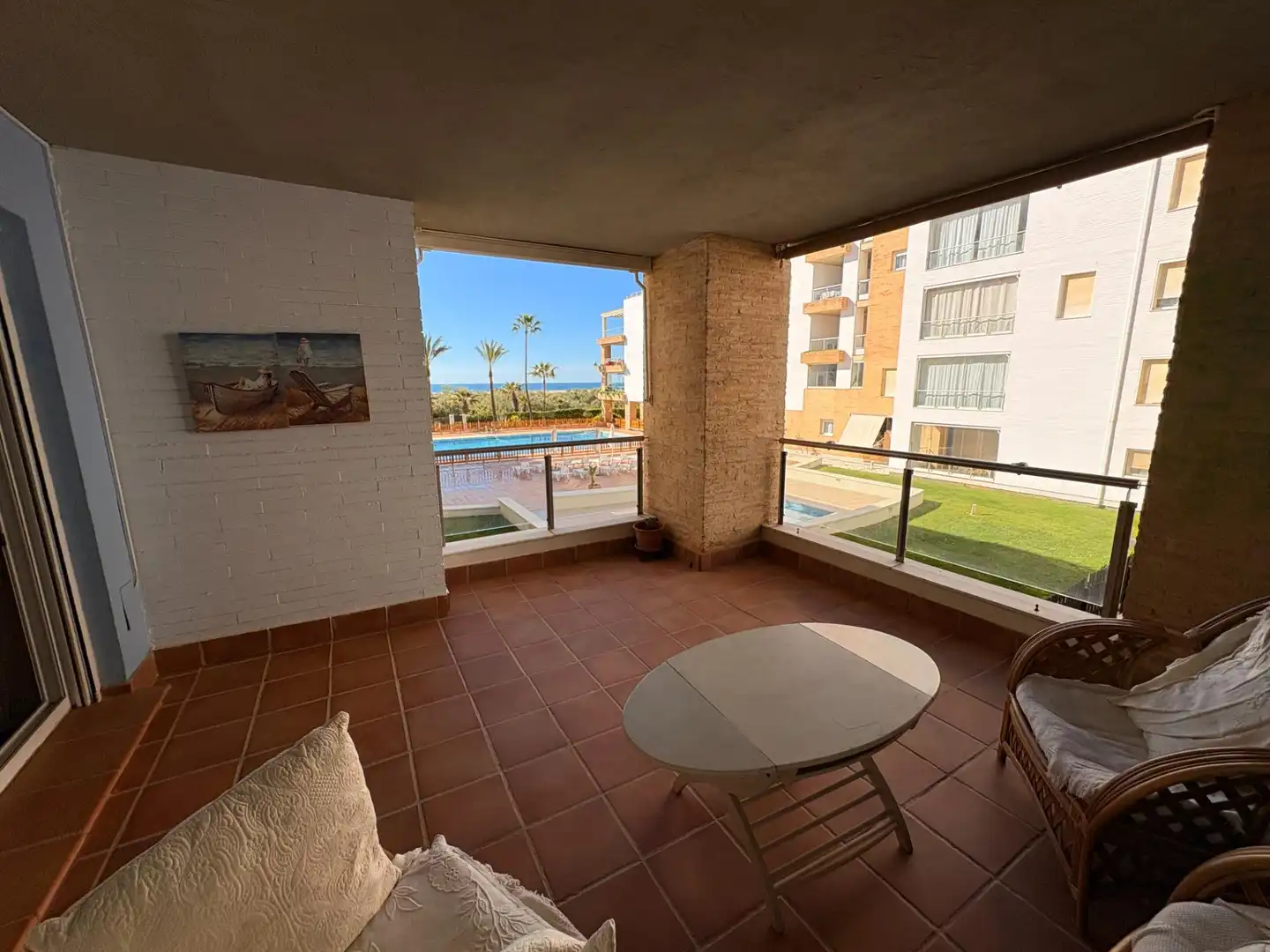 Terraza de Apartamento en venta en Ayamonte con Aire acondicionado, Terraza y Piscina comunitaria