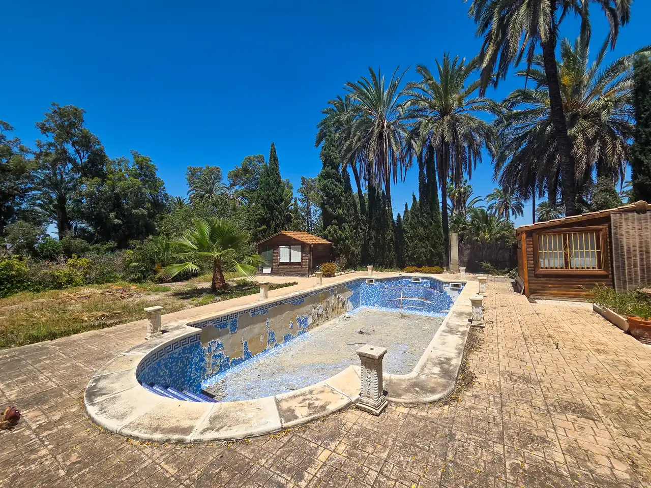 Piscina de Casa o xalet en venda en Elche / Elx amb Jardí privat, Terrassa i Piscina