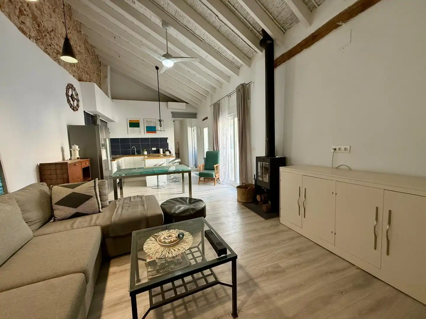 Sala d'estar de Casa o xalet en venda en Dénia amb Aire condicionat, Calefacció i Parquet