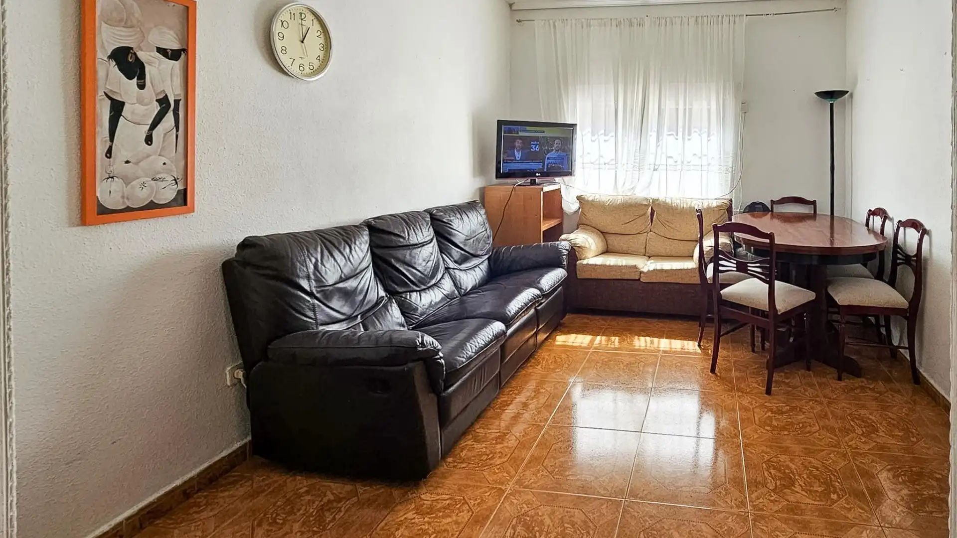 Living room of Flat for sale in  Madrid Capital  with Heating