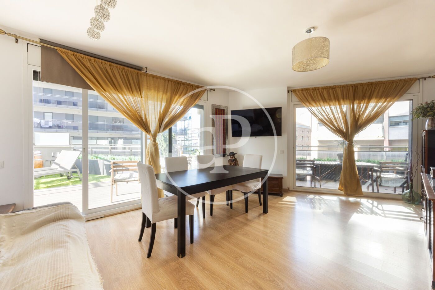 Dining room of Flat for sale in Badalona  with Air Conditioner, Heating and Private garden