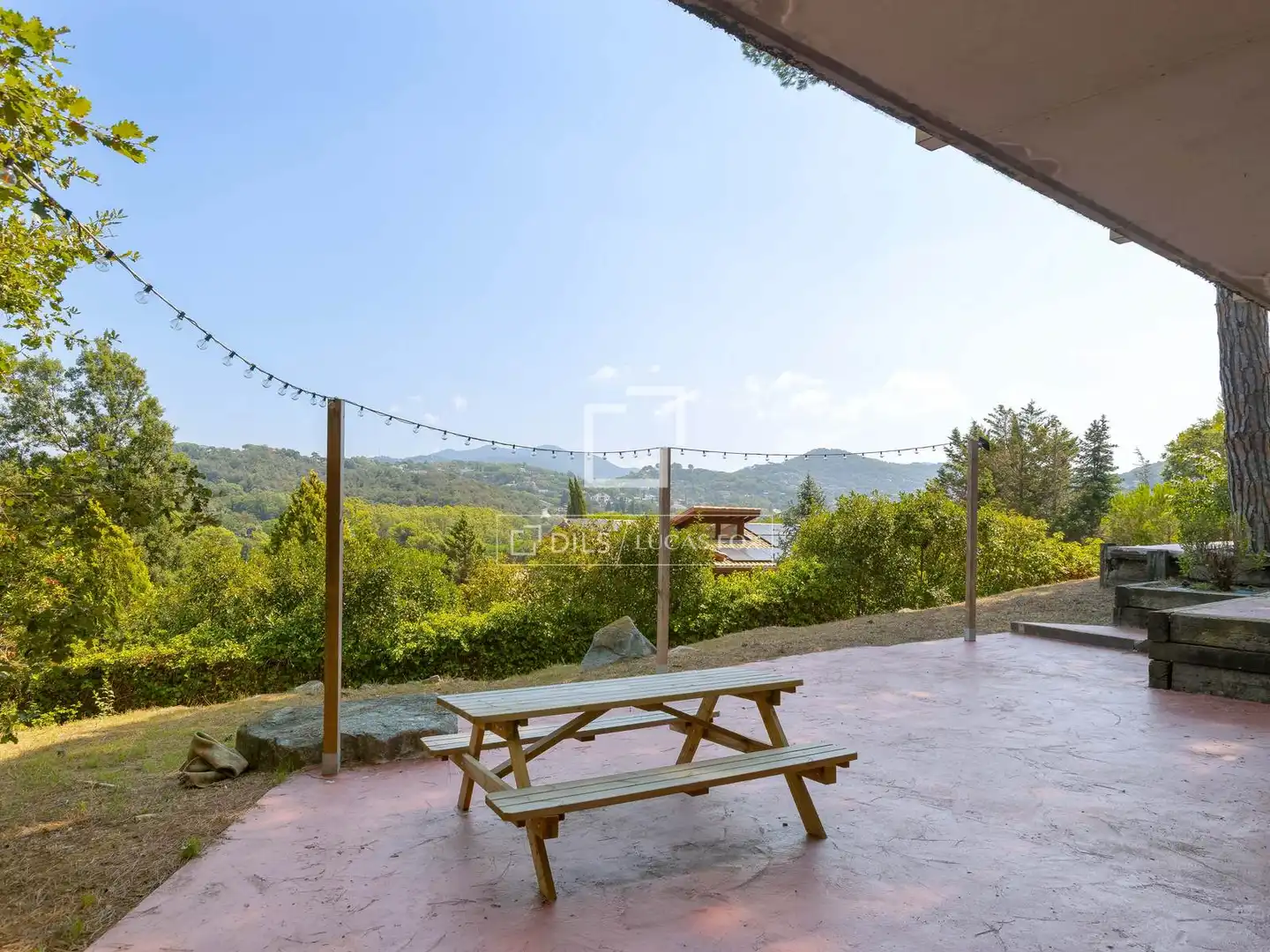 Terraza de Finca rústica en venta en Vallromanes con Calefacción, Jardín privado y Parquet