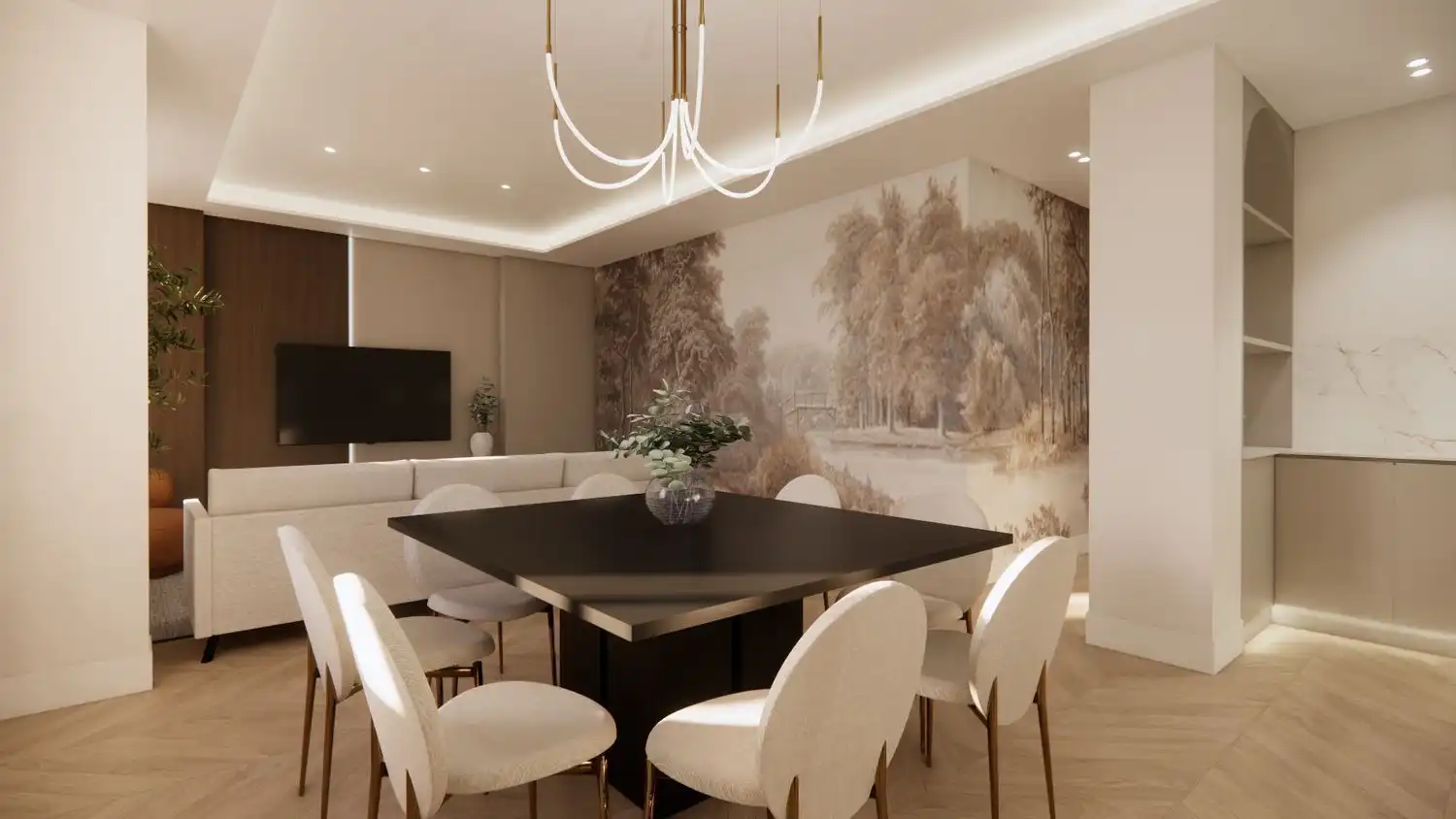 Dining room of Flat for sale in Madrid  with Air Conditioner, Heating and Furnished