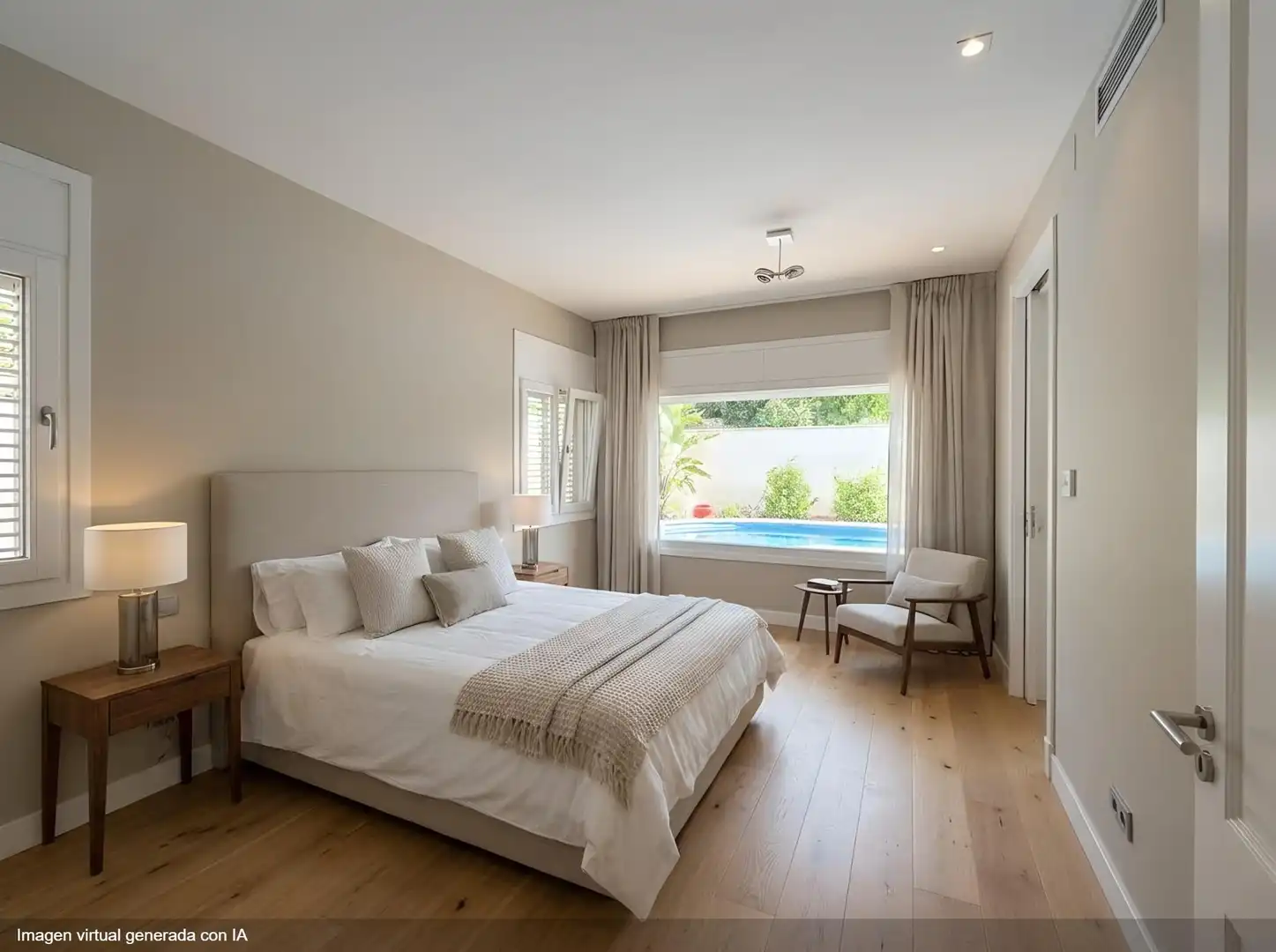 Habitación de Casa o chalet en venta en Mairena del Aljarafe con Aire acondicionado, Calefacción y Jardín privado