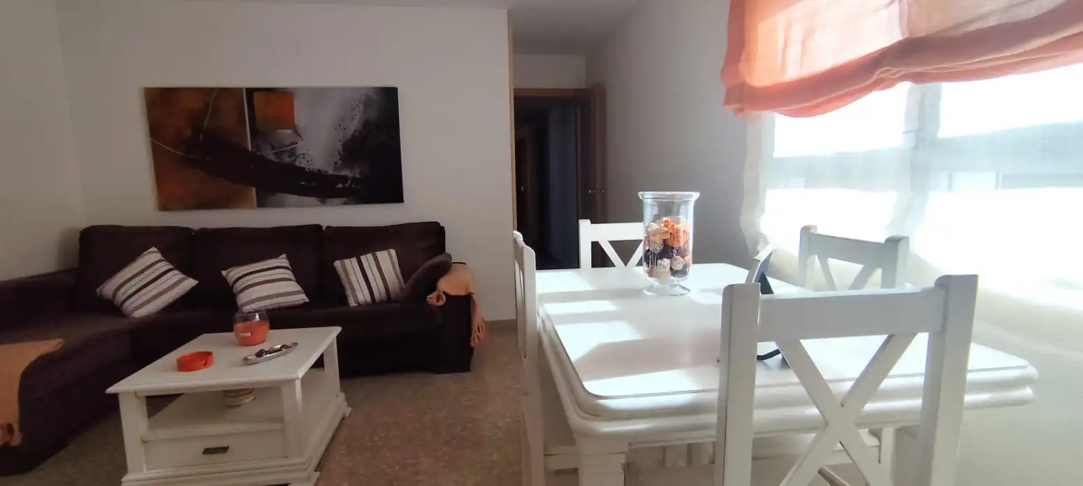 Living room of Flat for rent in Canet d'En Berenguer  with Air Conditioner, Private garden and Terrace