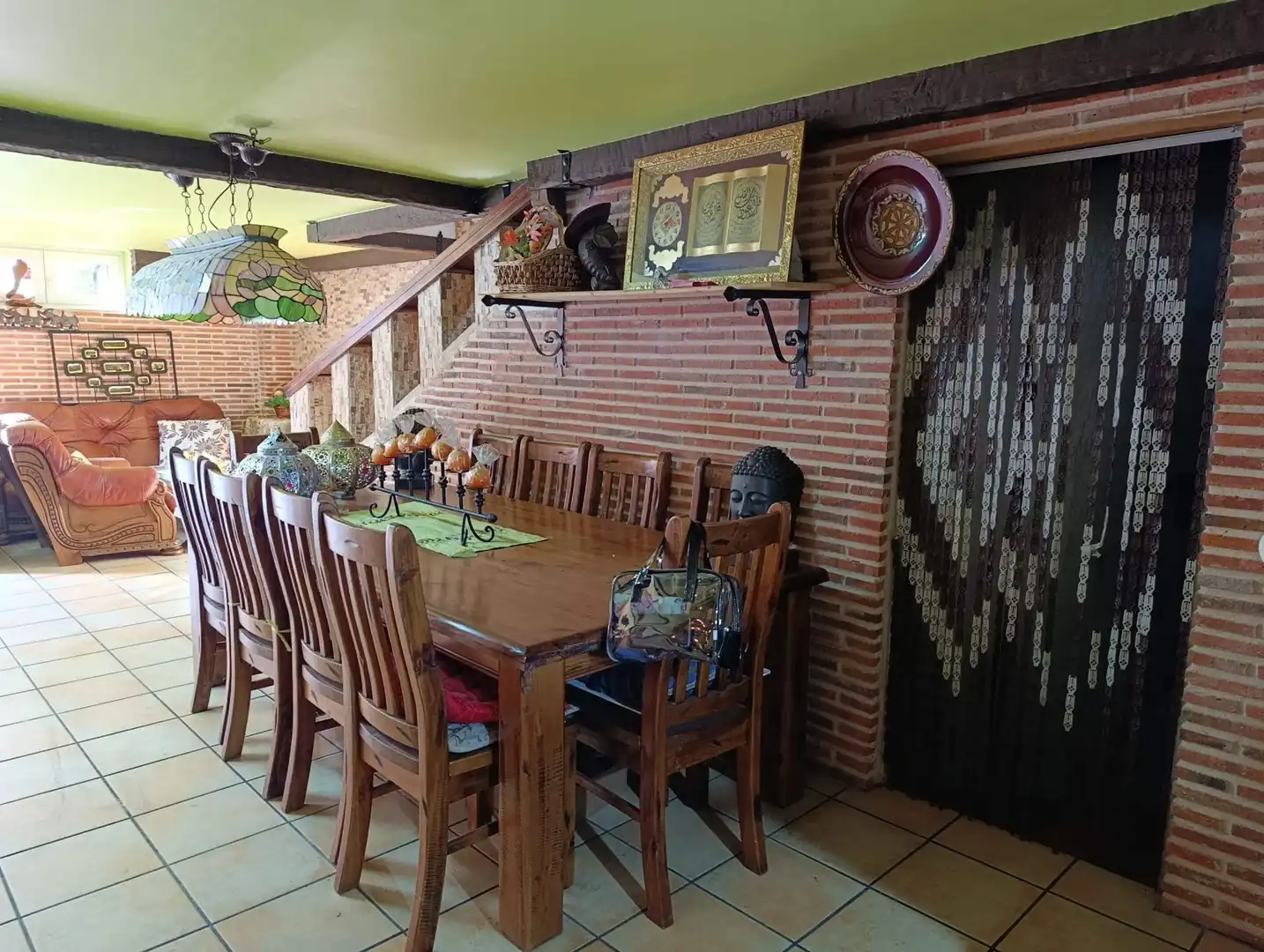 Comedor de Casa adosada en venta en Valverde de la Virgen con Jardín privado, Terraza y Balcón