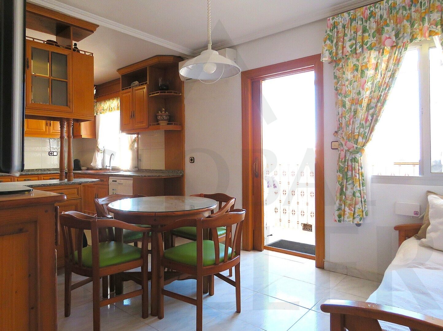 Kitchen of Flat for sale in Cartagena  with Air Conditioner, Terrace and Furnished