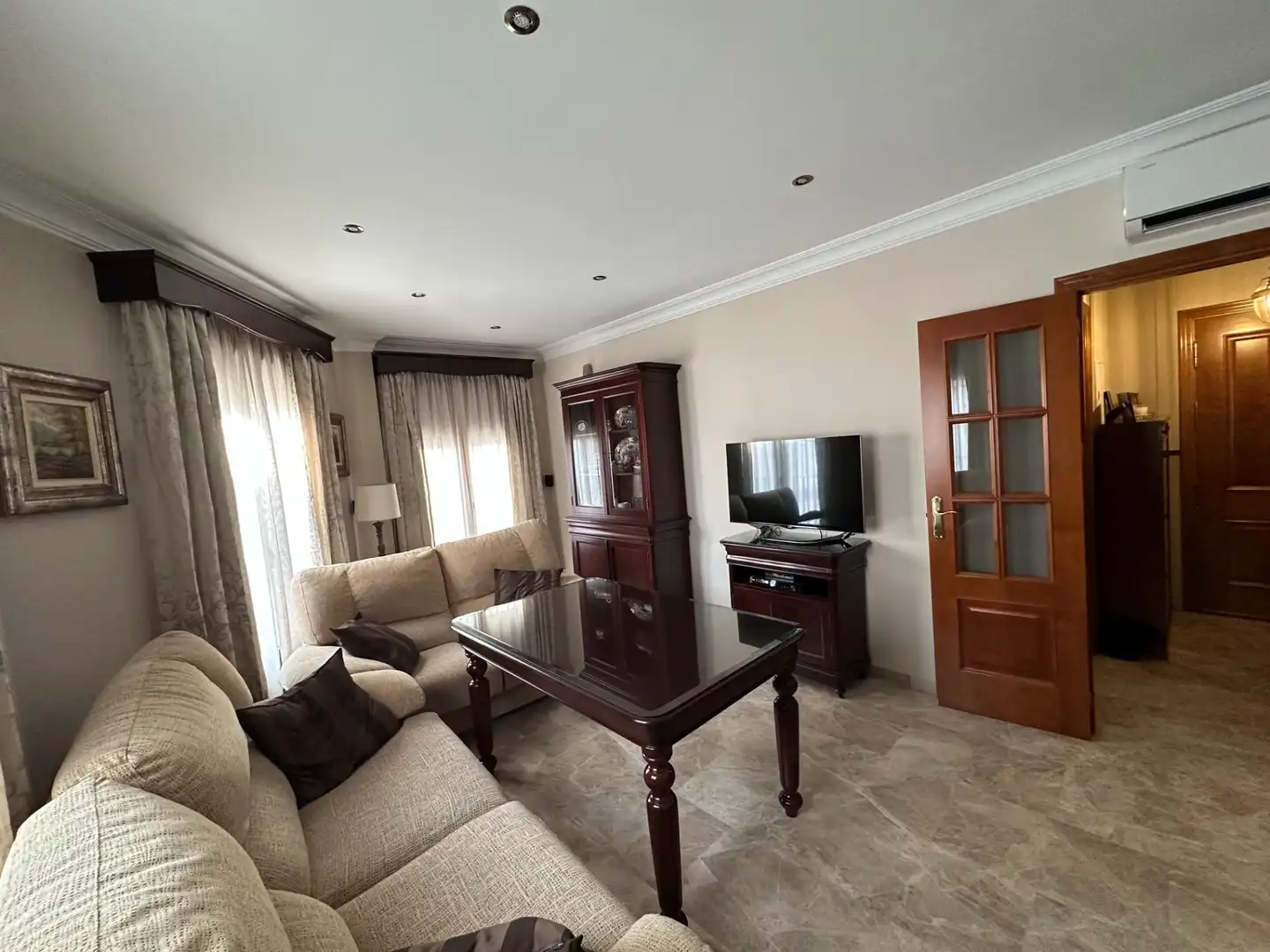Living room of Flat for sale in Antequera  with Air Conditioner and Balcony