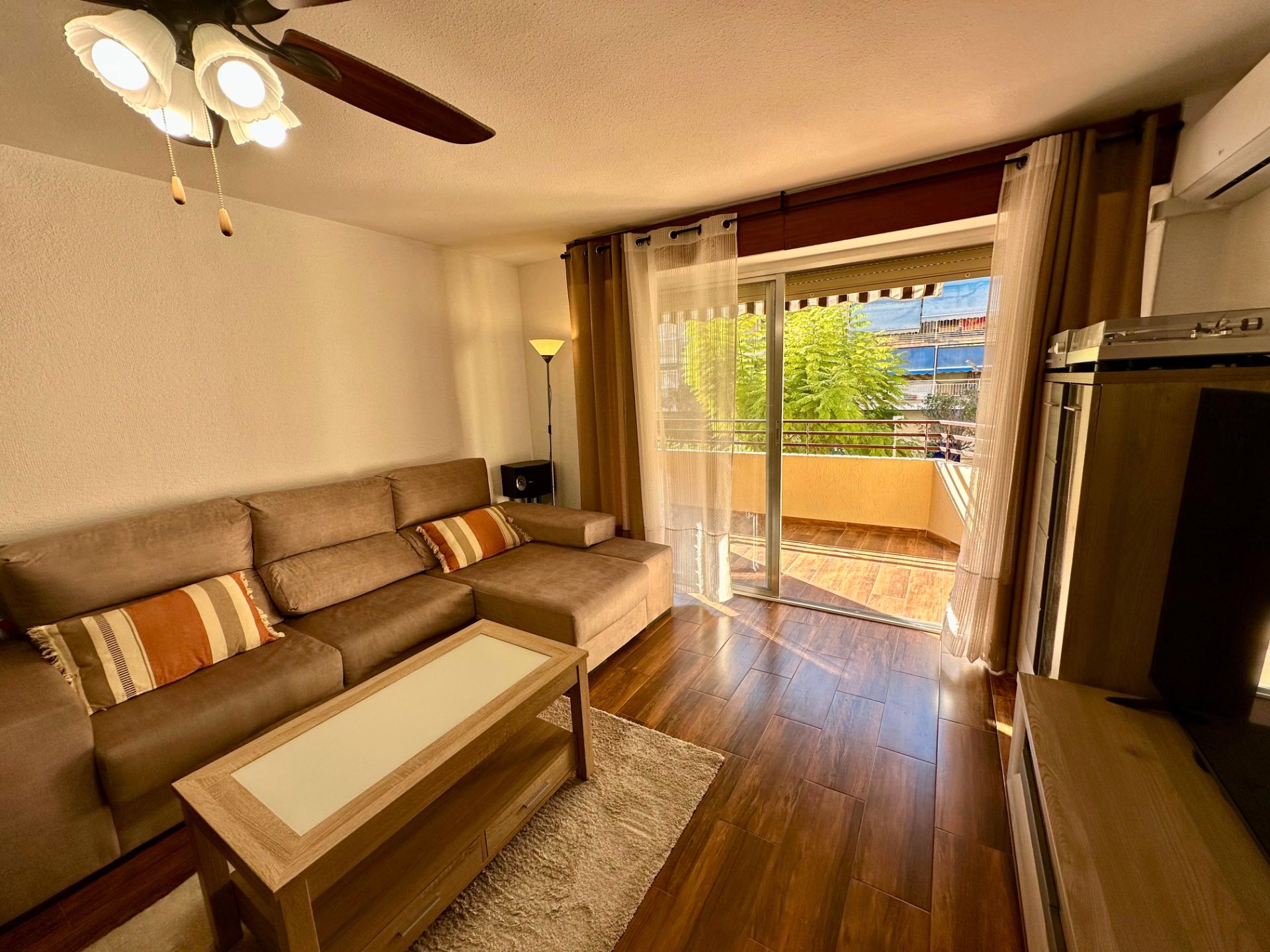 Sala d'estar de Pis en venda en Alicante / Alacant amb Moblat i Balcó