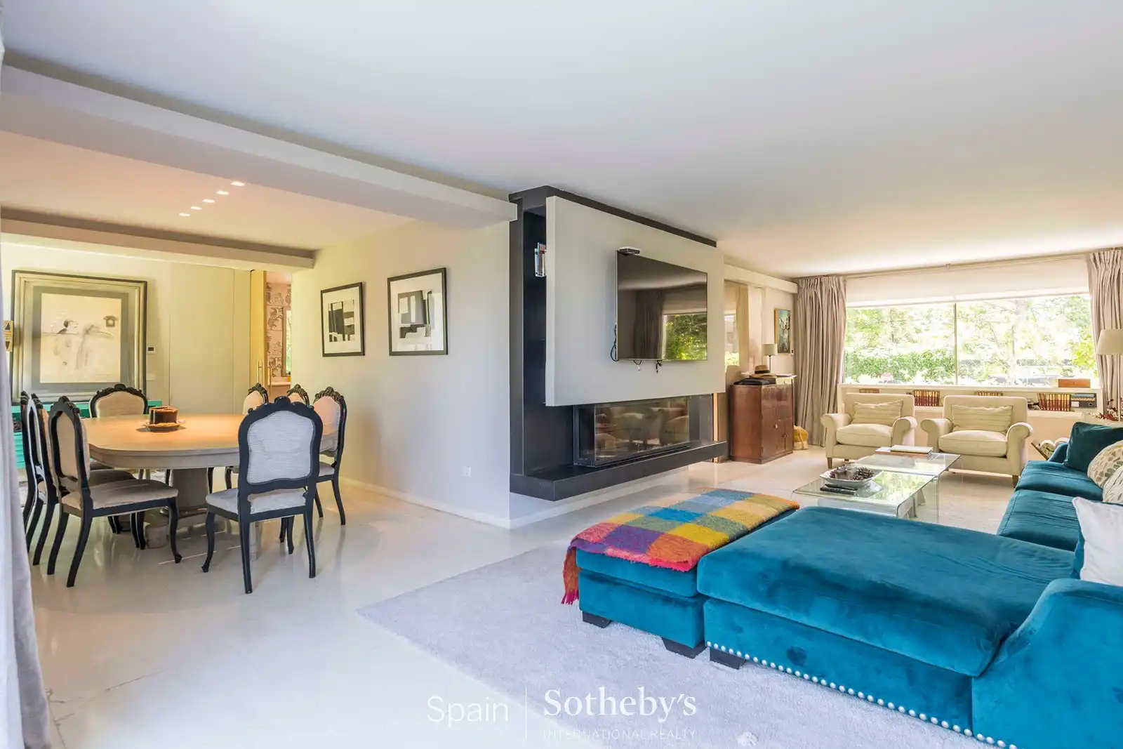 Sala de estar de Casa adosada en venta en Madrid con Aire acondicionado, Calefacción y Jardín privado