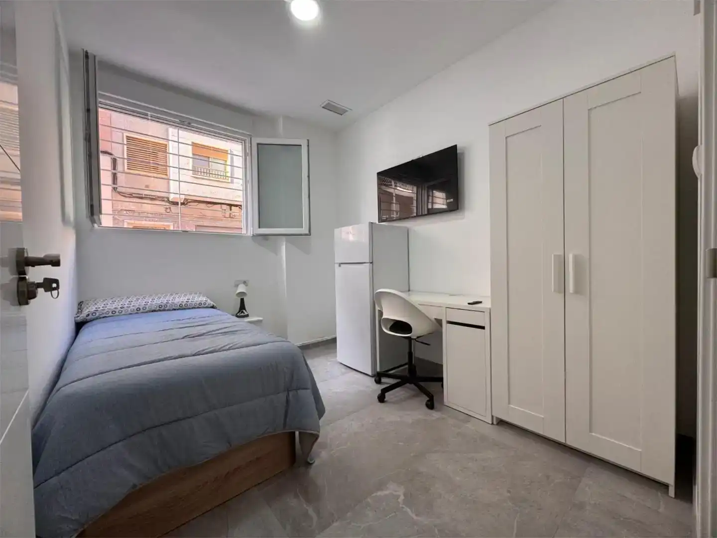 Schlafzimmer von Erdgeschoss zur untervermieten in Elche / Elx mit Klimaanlage und Möbliert