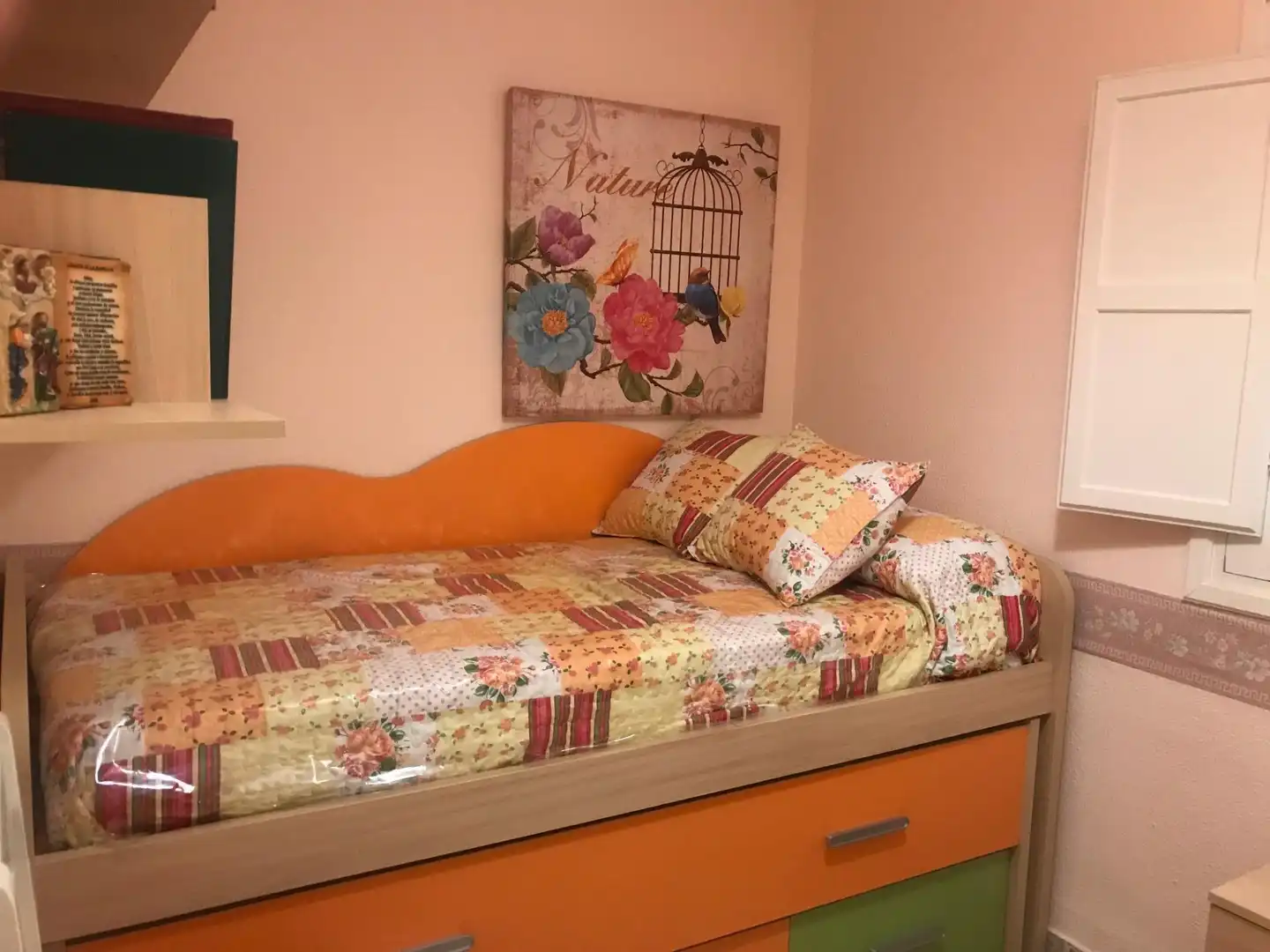 Schlafzimmer von Wohnung zur Miete in Sevilla mit Klimaanlage, Terrasse und Möbliert
