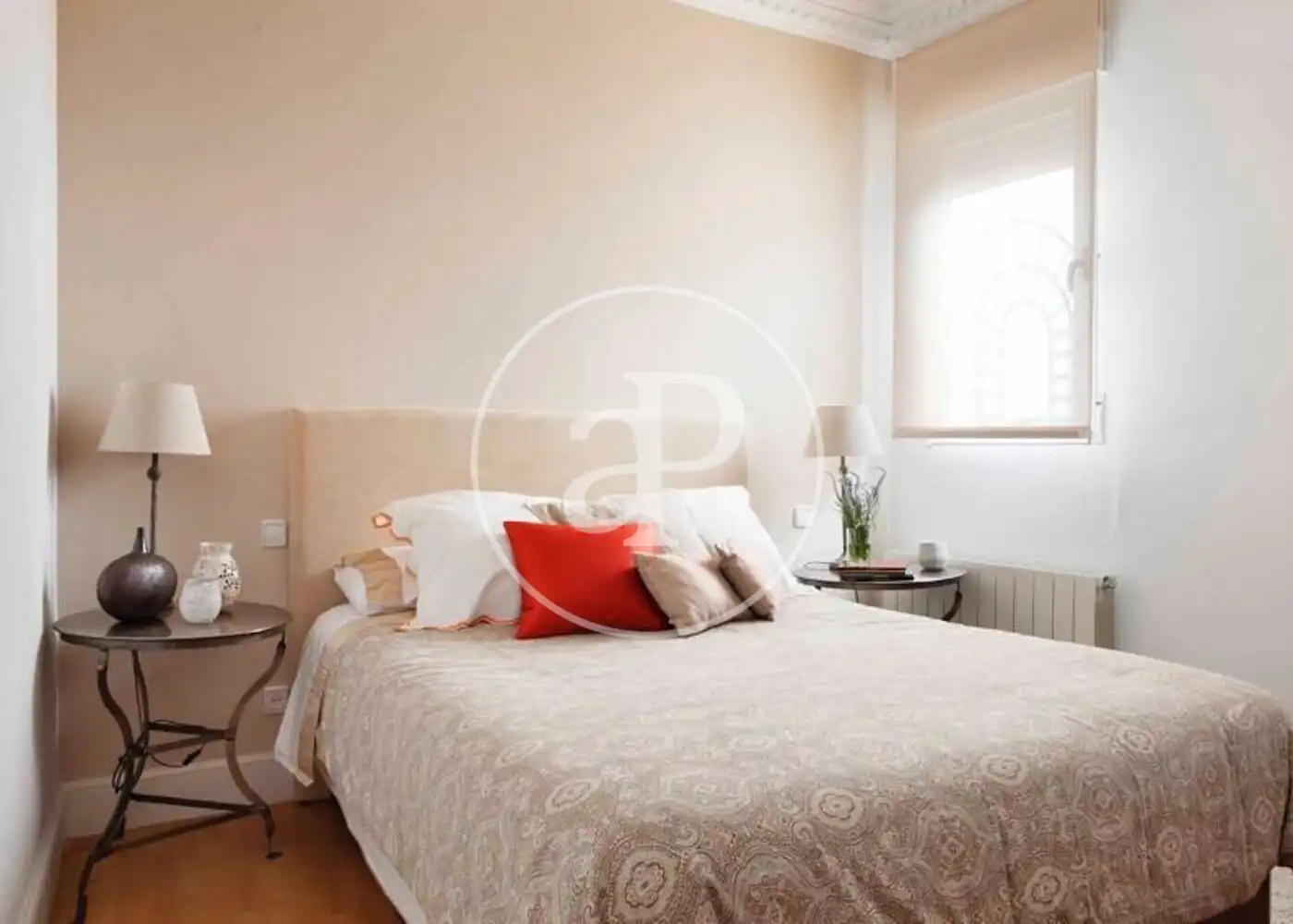 Bedroom of Flat for rent in Madrid  with Air Conditioner, Heating and Private garden