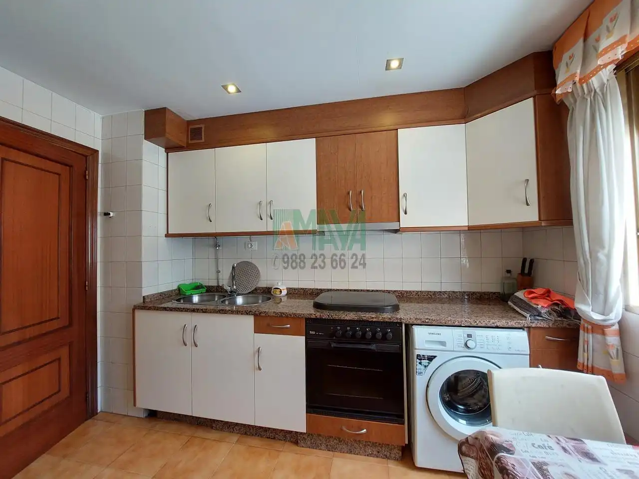 Kitchen of Apartments for rent in Ourense Capital   with Heating, Parquet flooring and Storage room