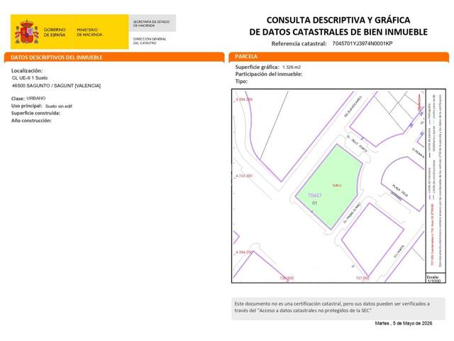 Terreno residencial en Venta en Calle UE6 en Raxó