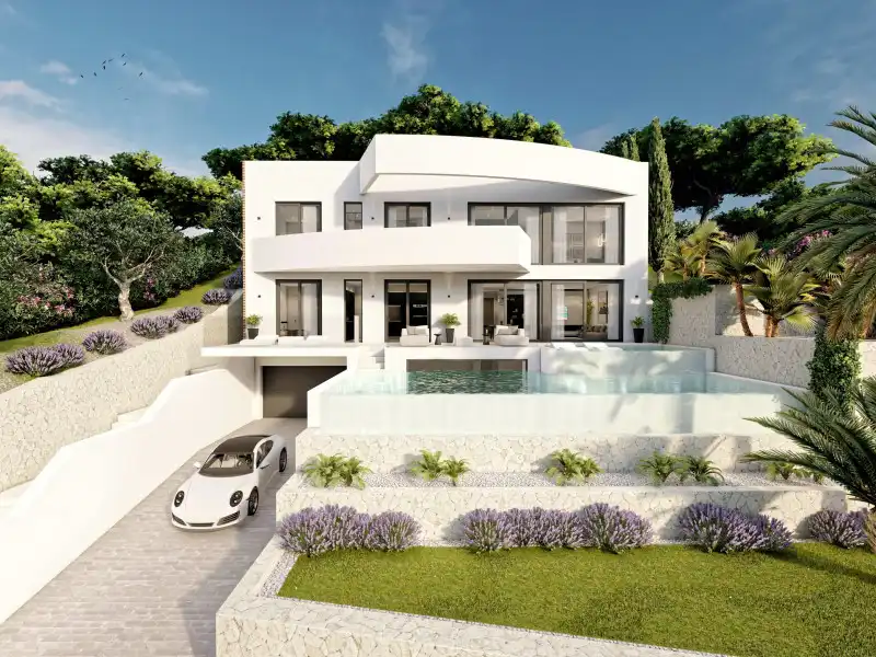 Vista exterior de Casa o xalet en venda en Altea amb Traster i Piscina