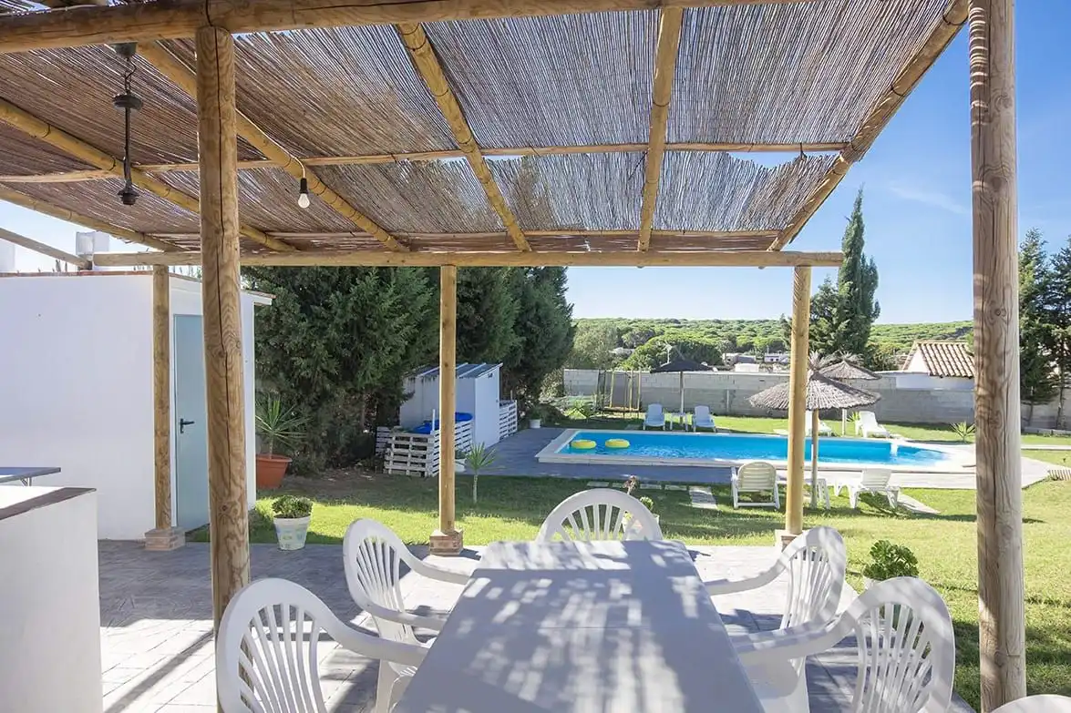 Terrassa de Casa o xalet de lloguer en Barbate amb Calefacció, Jardí privat i Terrassa