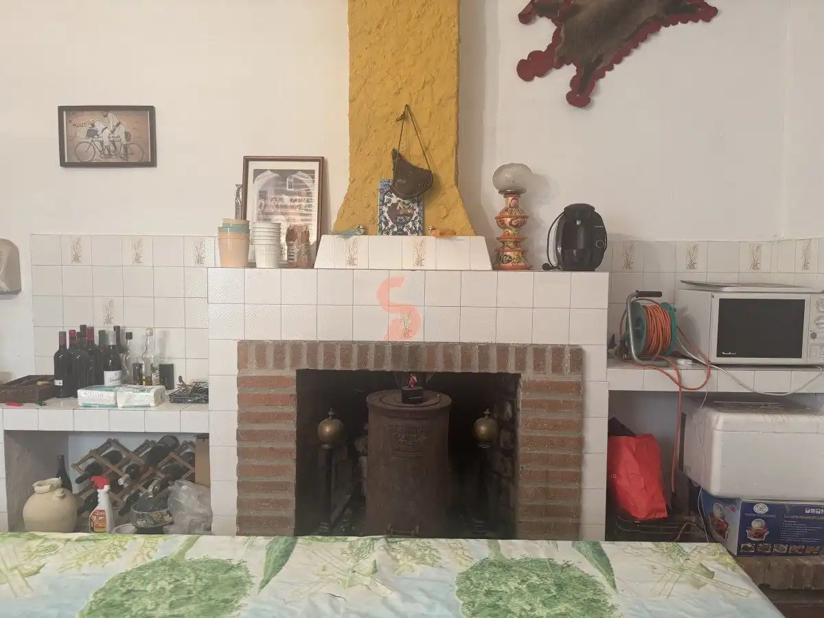 Cocina de Casa o chalet en venta en Alcazarén con Calefacción, Terraza y Trastero