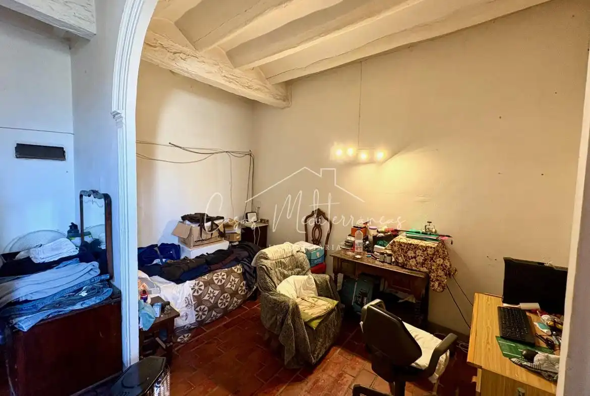Sala de estar de Casa adosada en venta en Montbrió del Camp con Terraza y Amueblado