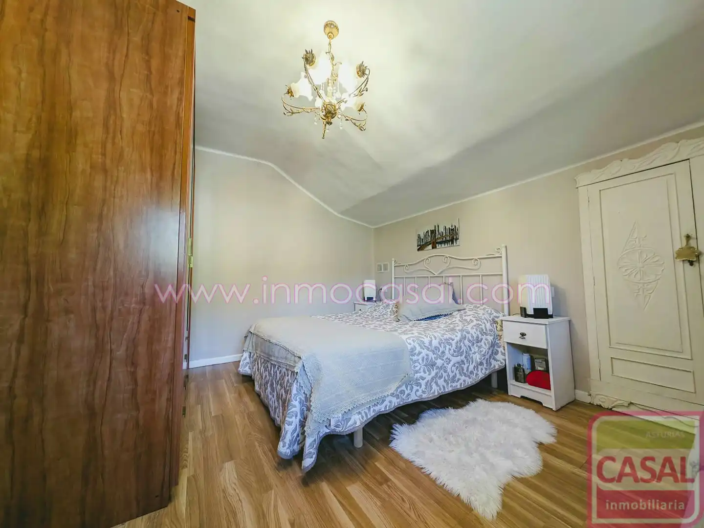 Schlafzimmer von Wohnung zum Verkauf in Mieres (Asturias) mit Heizung und Möbliert