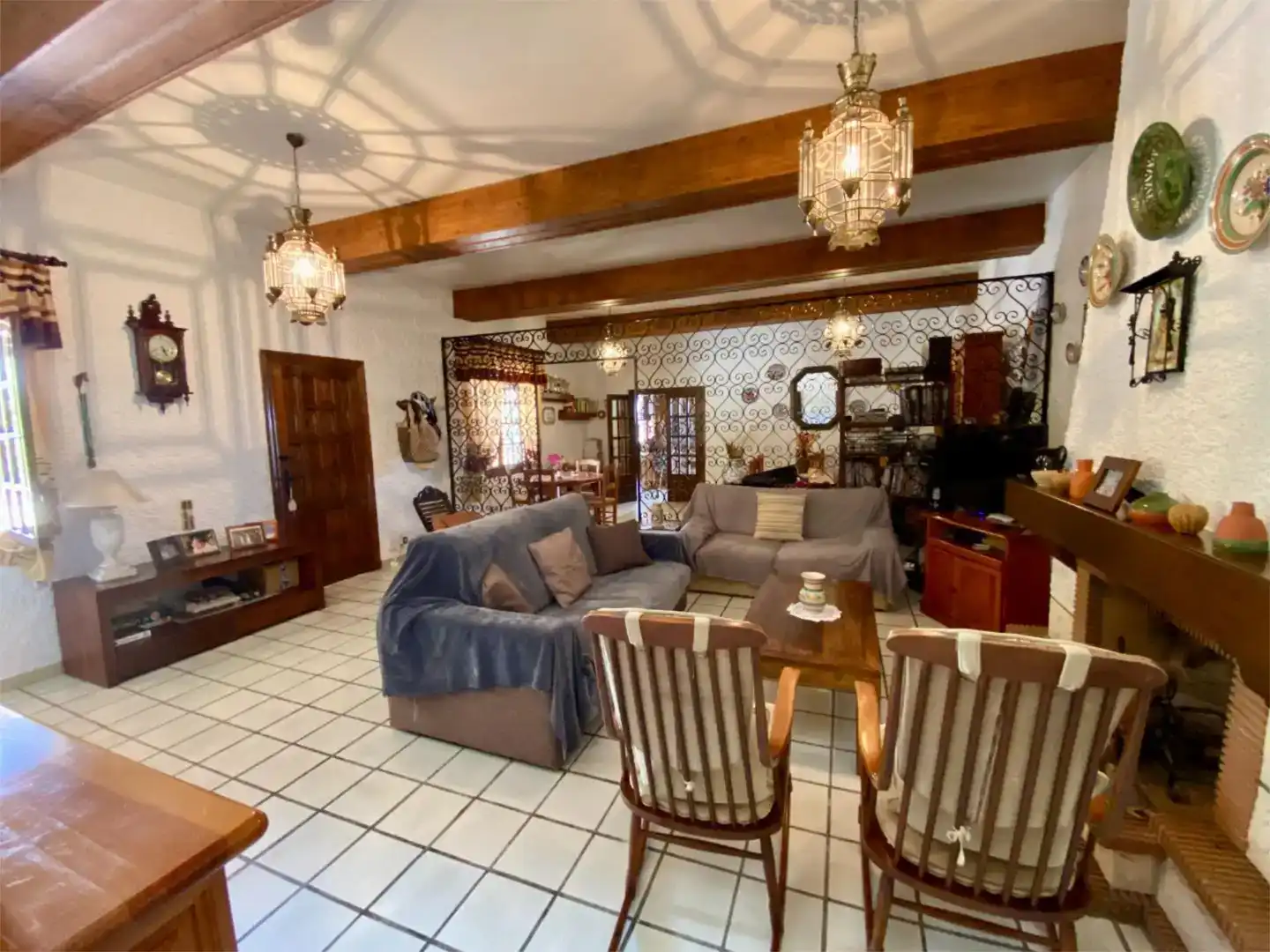Sala d'estar de Casa o xalet en venda en Santa Pola amb Aire condicionat i Piscina