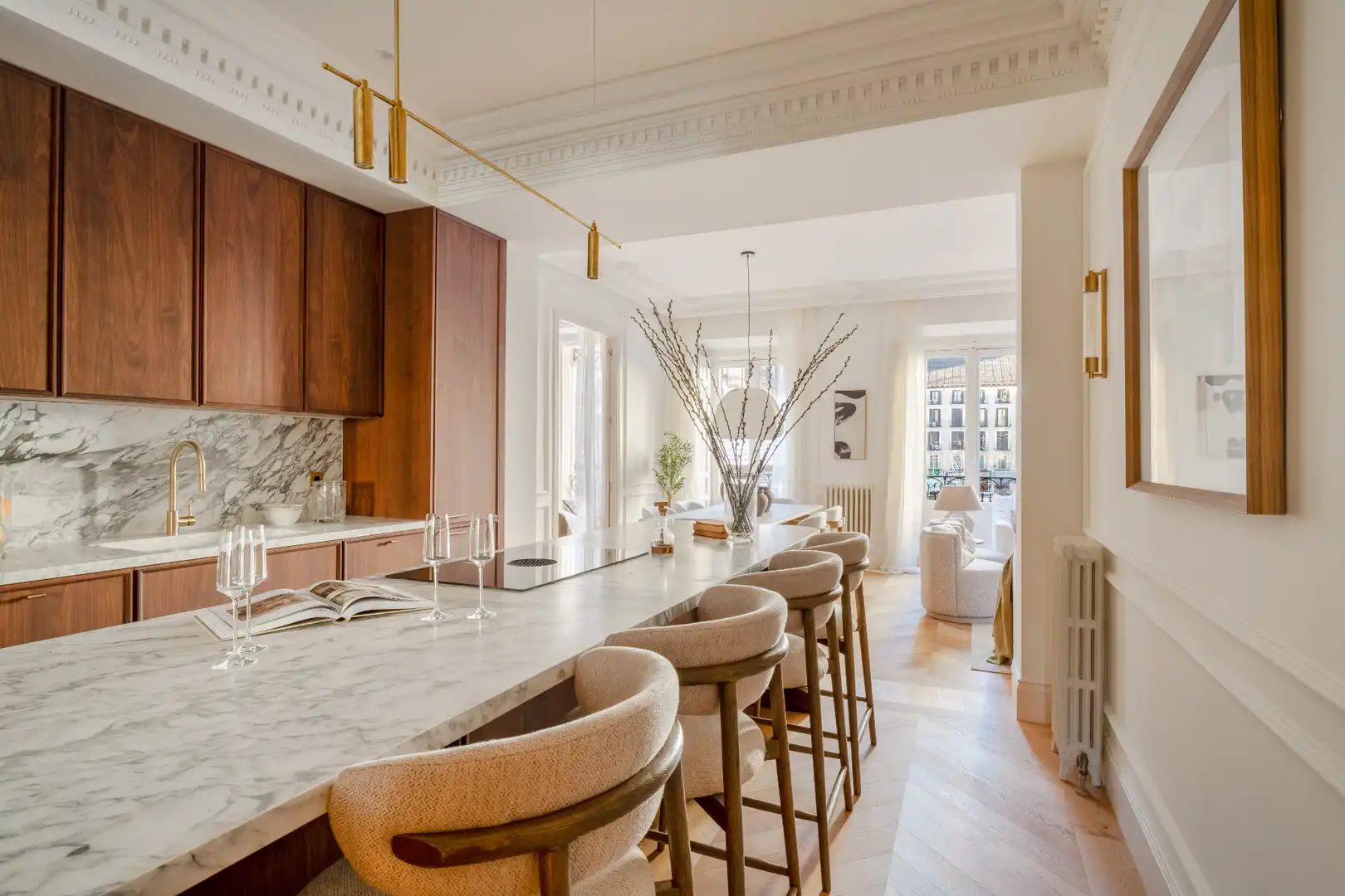 Kitchen of Flat for sale in Madrid  with Air Conditioner, Heating and Parquet flooring