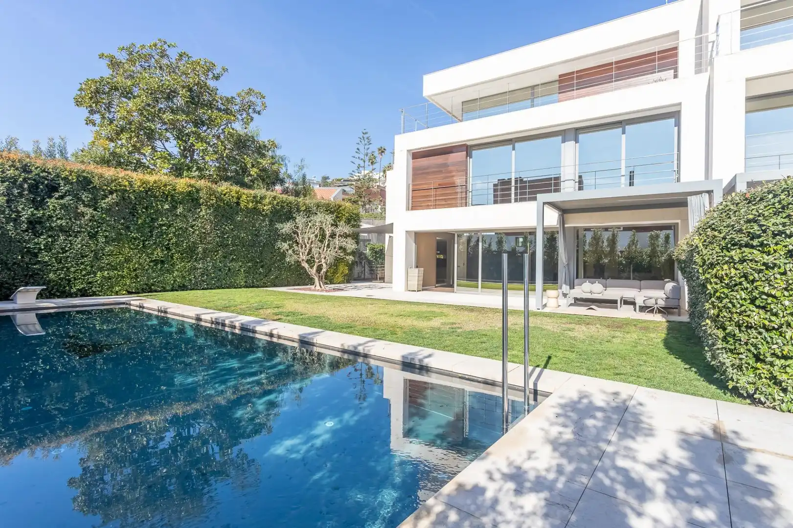 Piscina de Casa adosada en venda en Esplugues de Llobregat amb Calefacció, Jardí privat i Terrassa