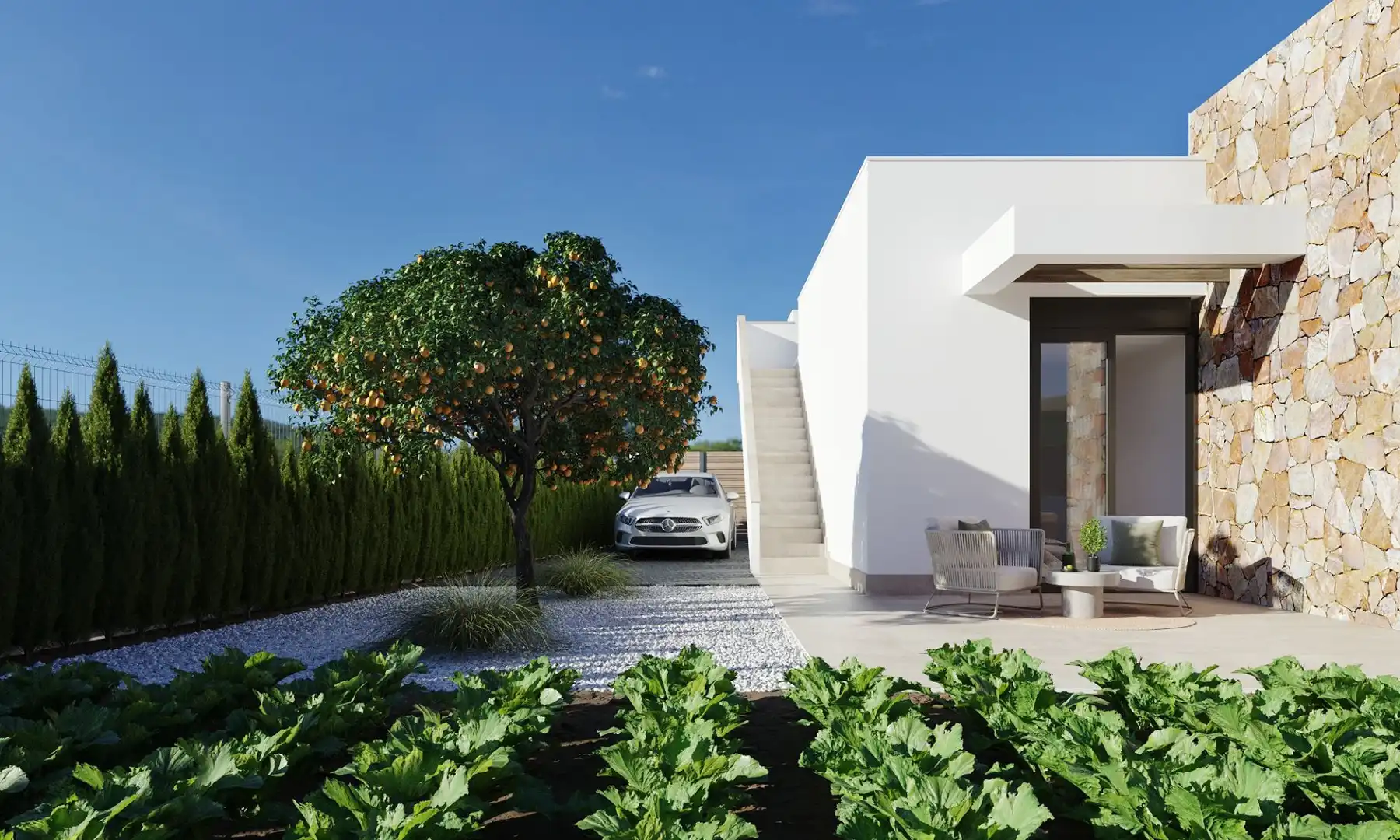 Jardín de Finca rústica en venta en Alhama de Murcia con Aire acondicionado, Jardín privado y Piscina