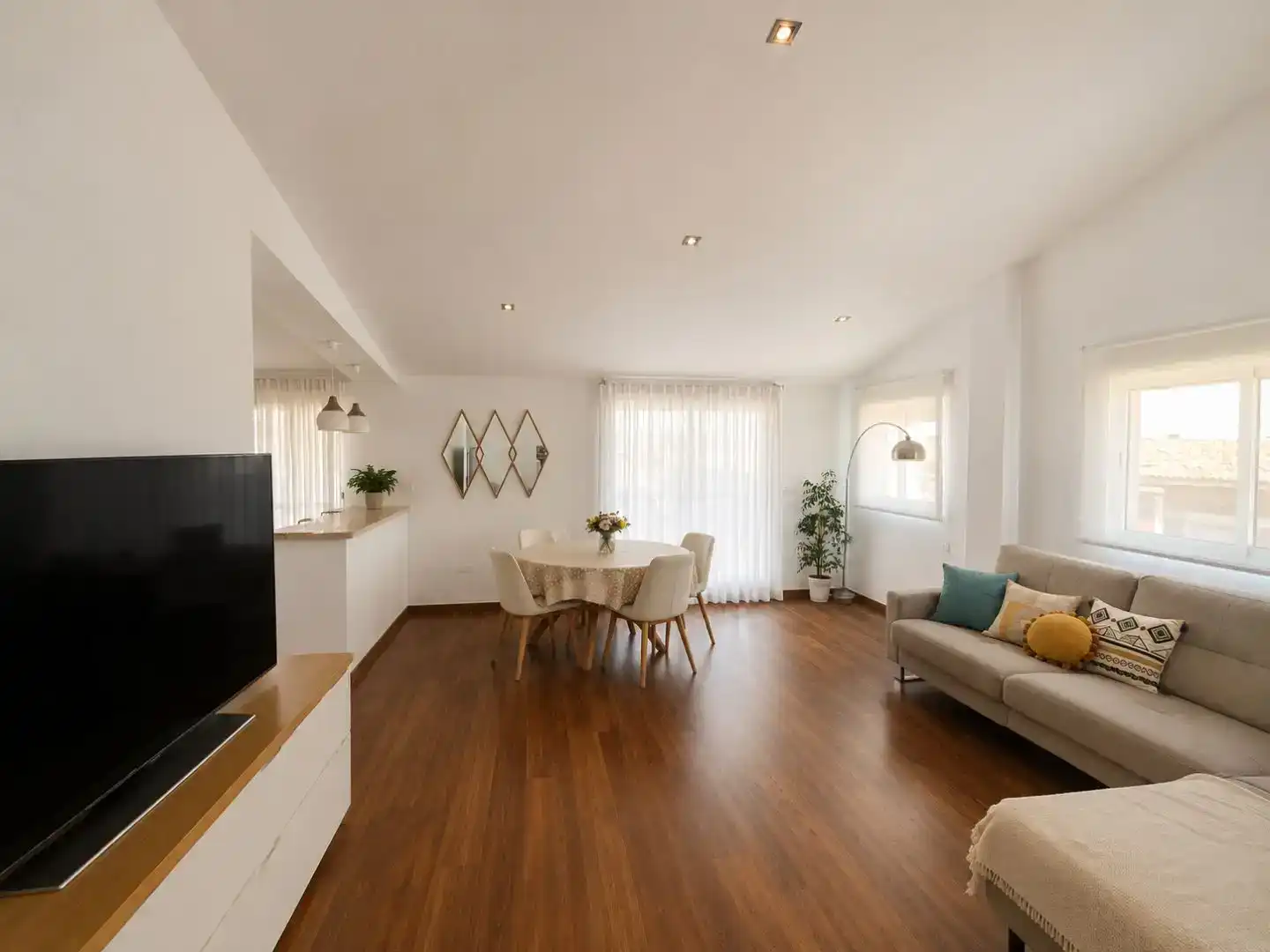 Sala d'estar de Àtic en venda en Xàtiva amb Aire condicionat i Balcó
