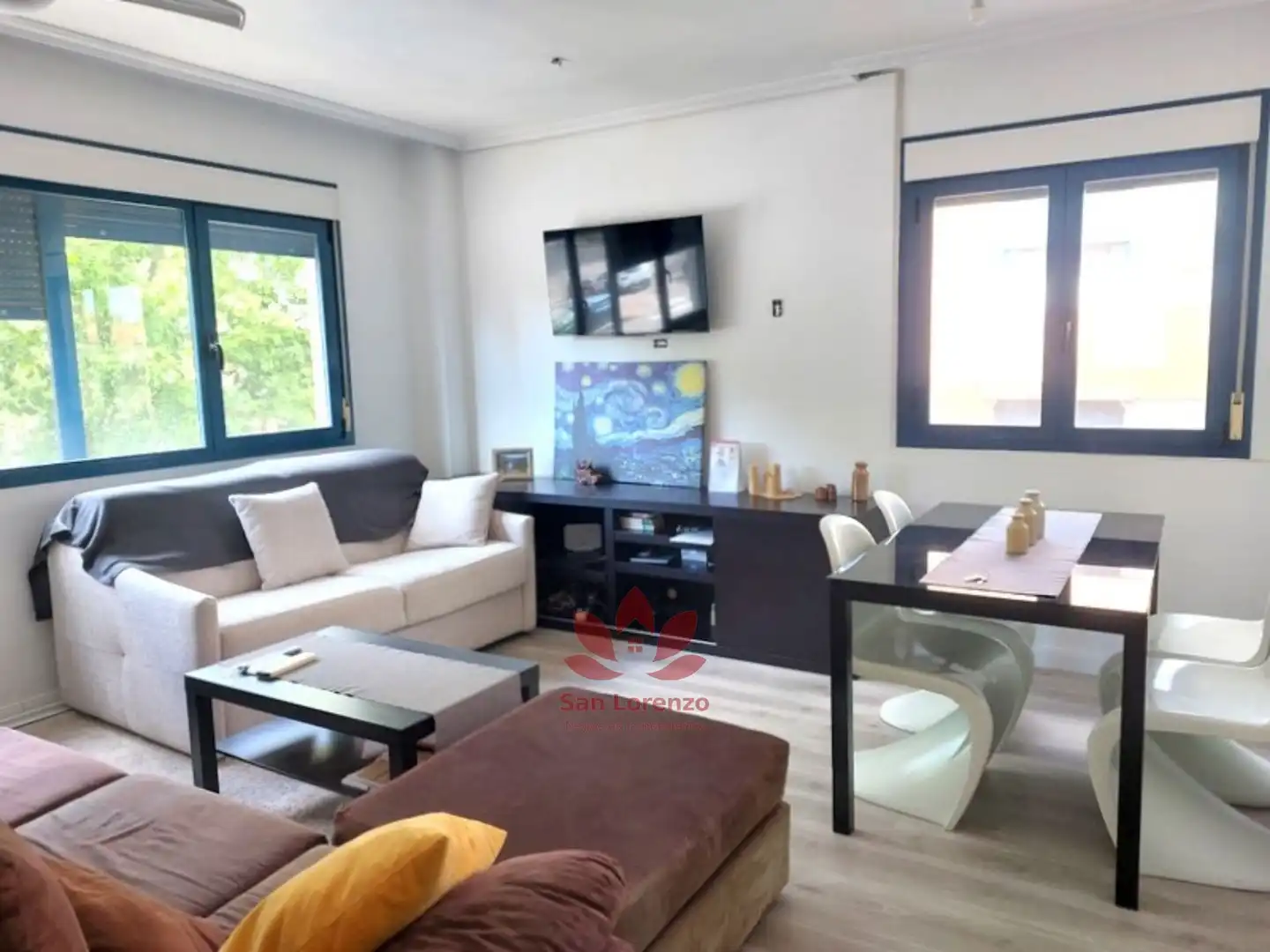 Sala de estar de Piso en venta en  Madrid Capital con Aire acondicionado y Trastero