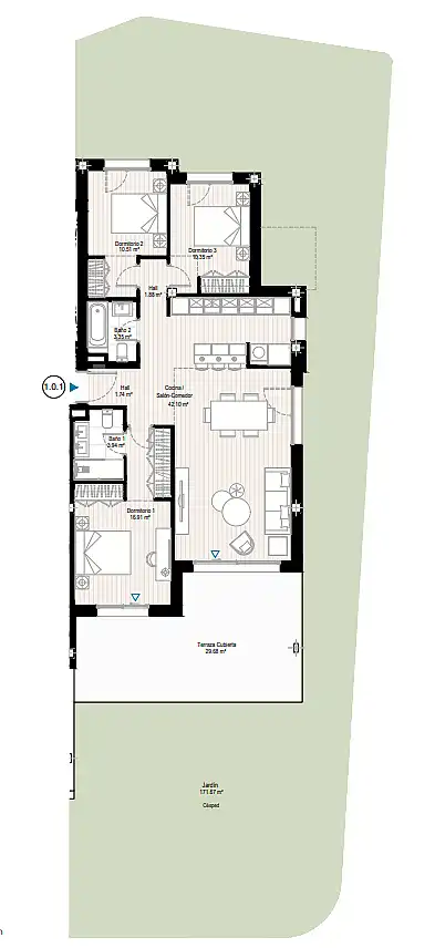 Apartment mit Garten zum Verkauf in Doña Julia Golf, imagen 15