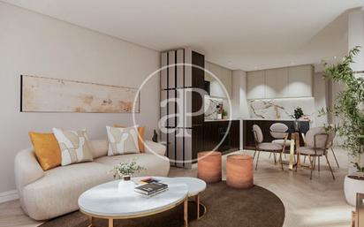 Living room of Flat for sale in  Madrid Capital  with Air Conditioner, Heating and Furnished