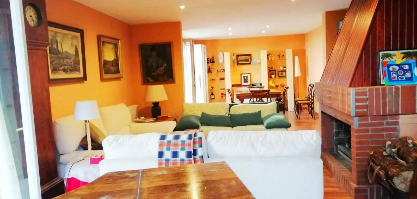 Living room of Houses for sale in La Llacuna  with Heating, Private garden and Parquet flooring
