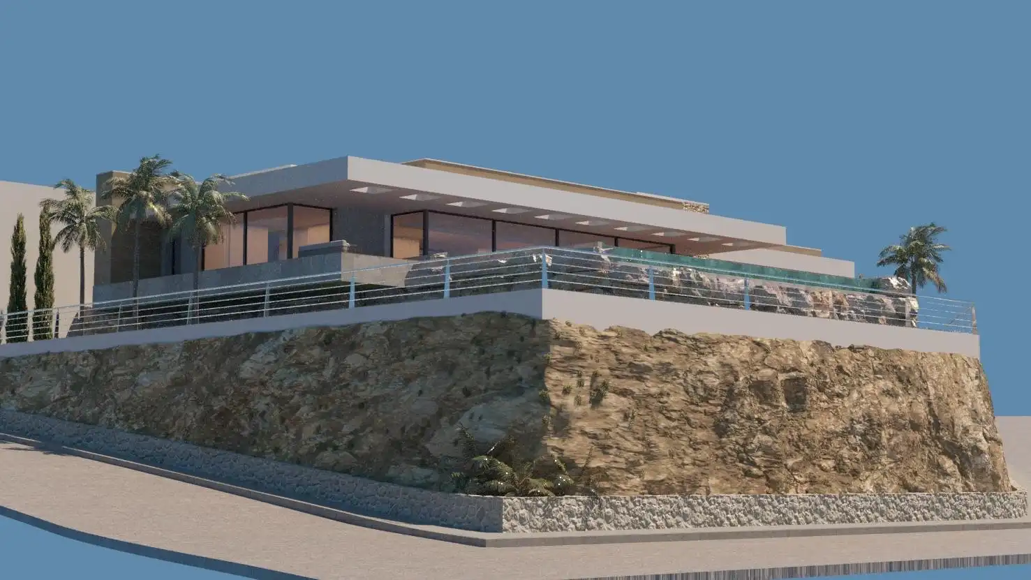 Vista exterior de Casa o xalet en venda en Rojales amb Aire condicionat, Jardí privat i Terrassa