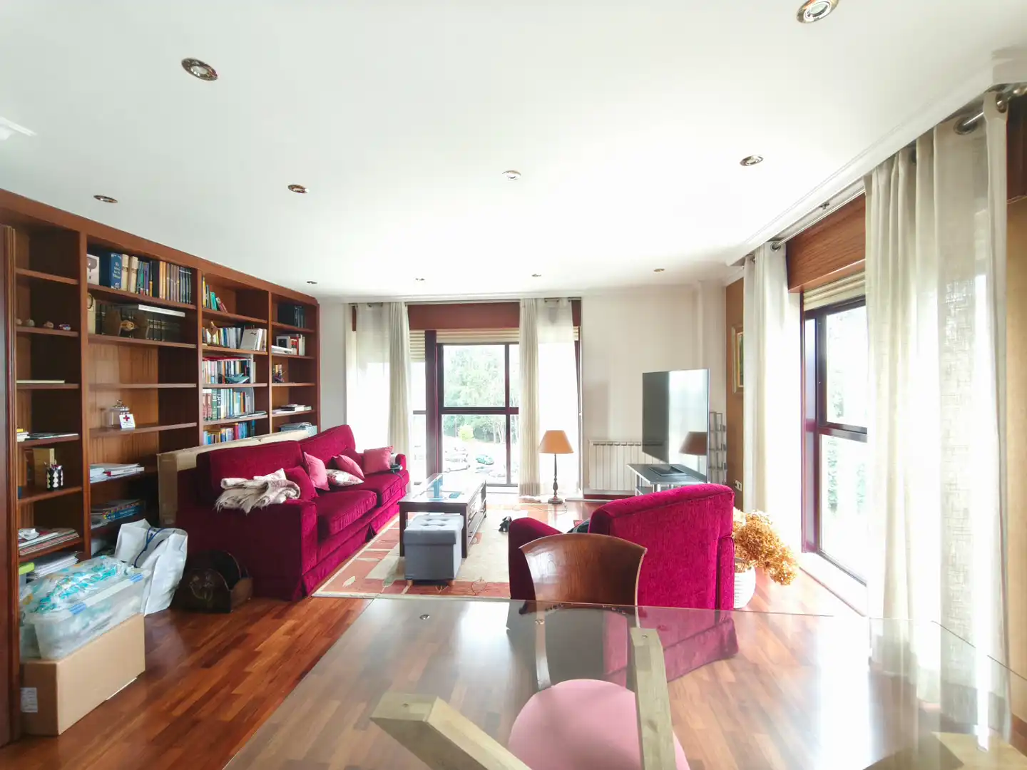 Sala de estar de Piso en venta en Ames con Calefacción, Terraza y Trastero