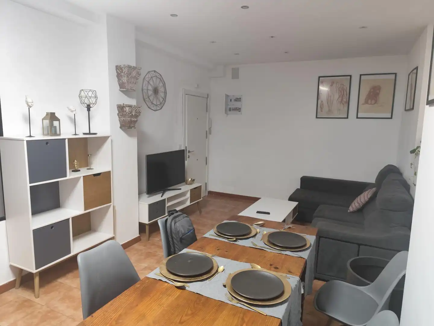 Dining room of Flat for rent in Madrid