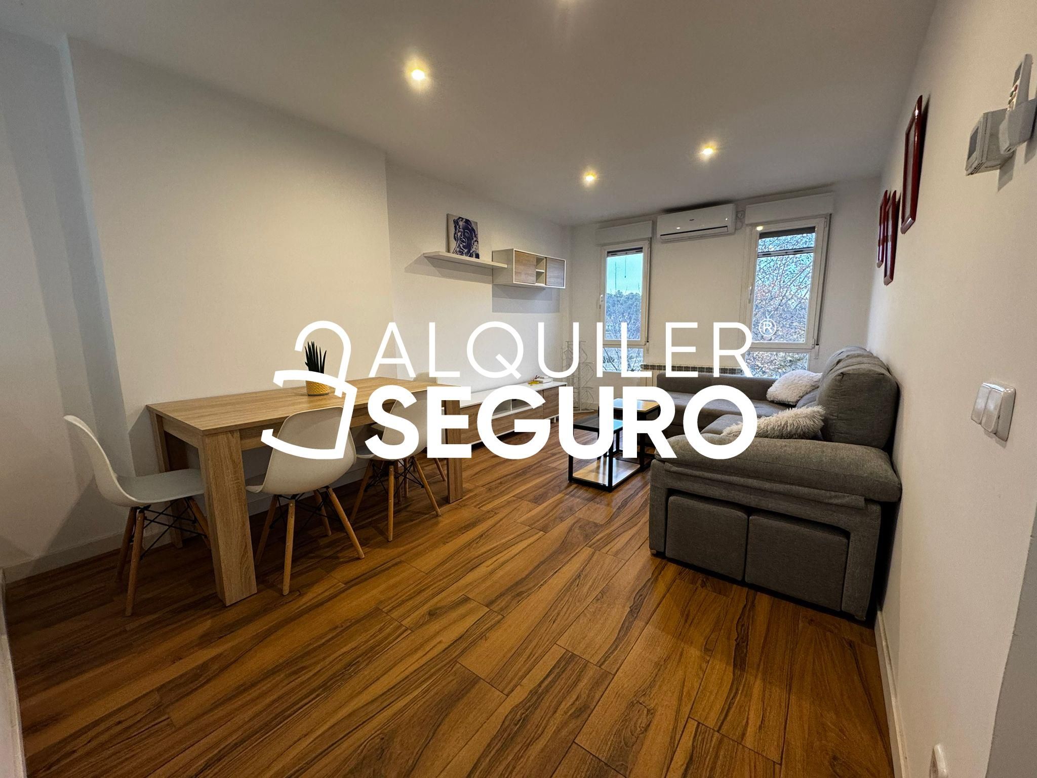 Living room of Flat to rent in  Madrid Capital  with Air Conditioner, Heating and Furnished