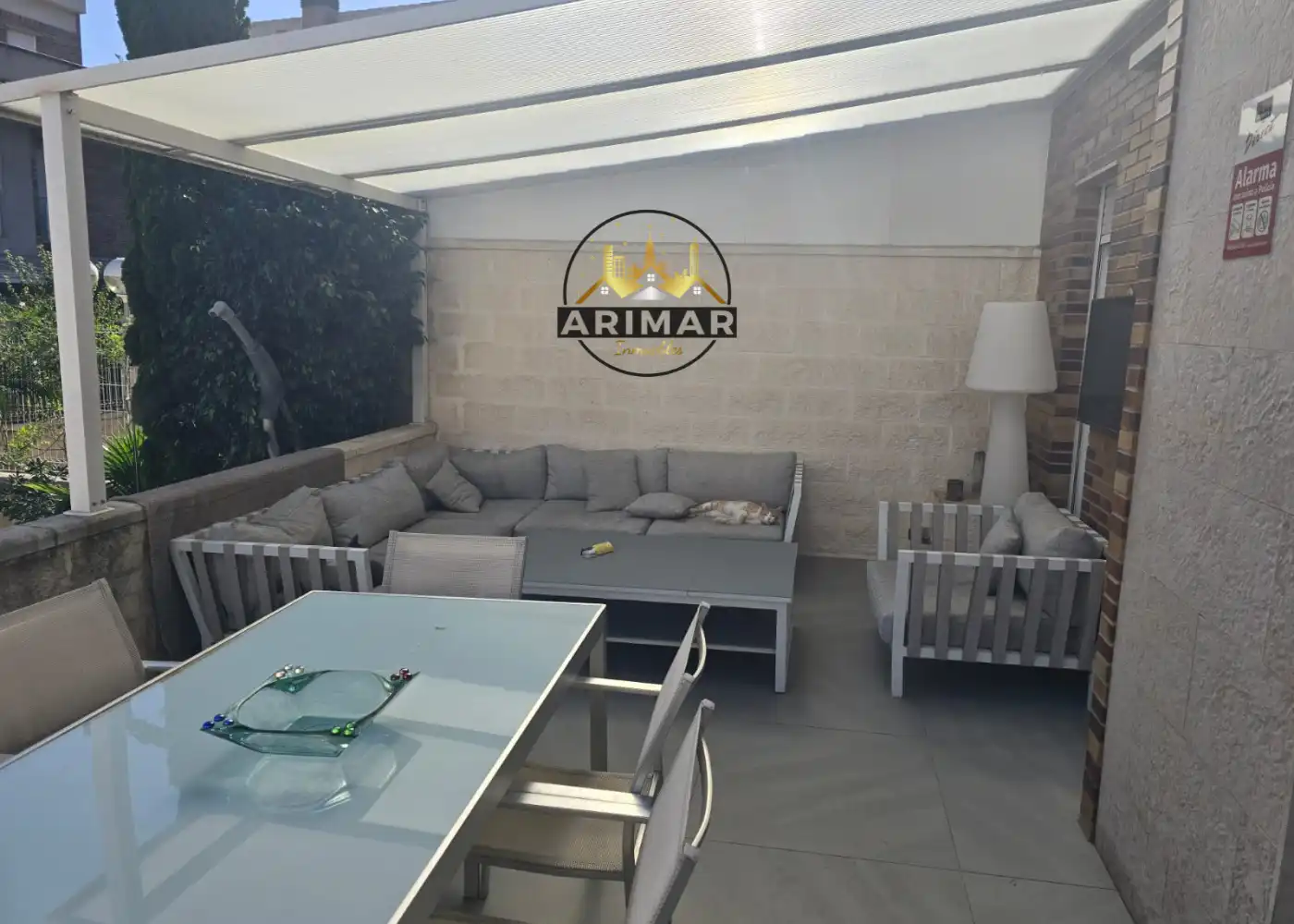 Terrassa de Casa adosada en venda en Castellón de la Plana / Castelló de la Plana amb Aire condicionat, Calefacció i Jardí privat