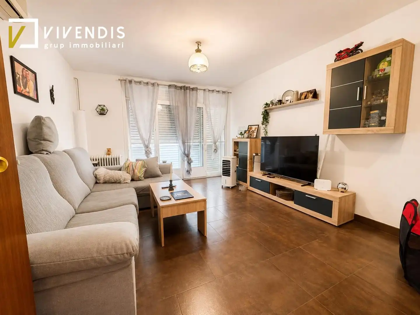 Sala de estar de Piso en venta en Bell-lloc d'Urgell con Aire acondicionado, Calefacción y Terraza