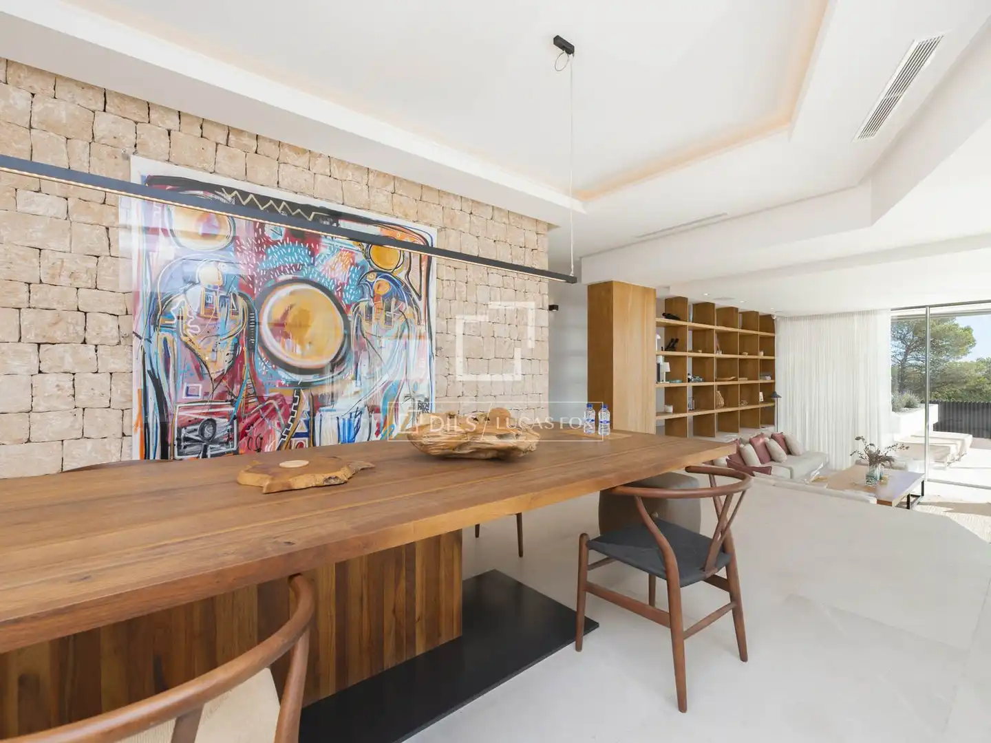 Comedor de Casa o chalet en venta en Santa Eulària des Riu con Aire acondicionado, Jardín privado y Terraza