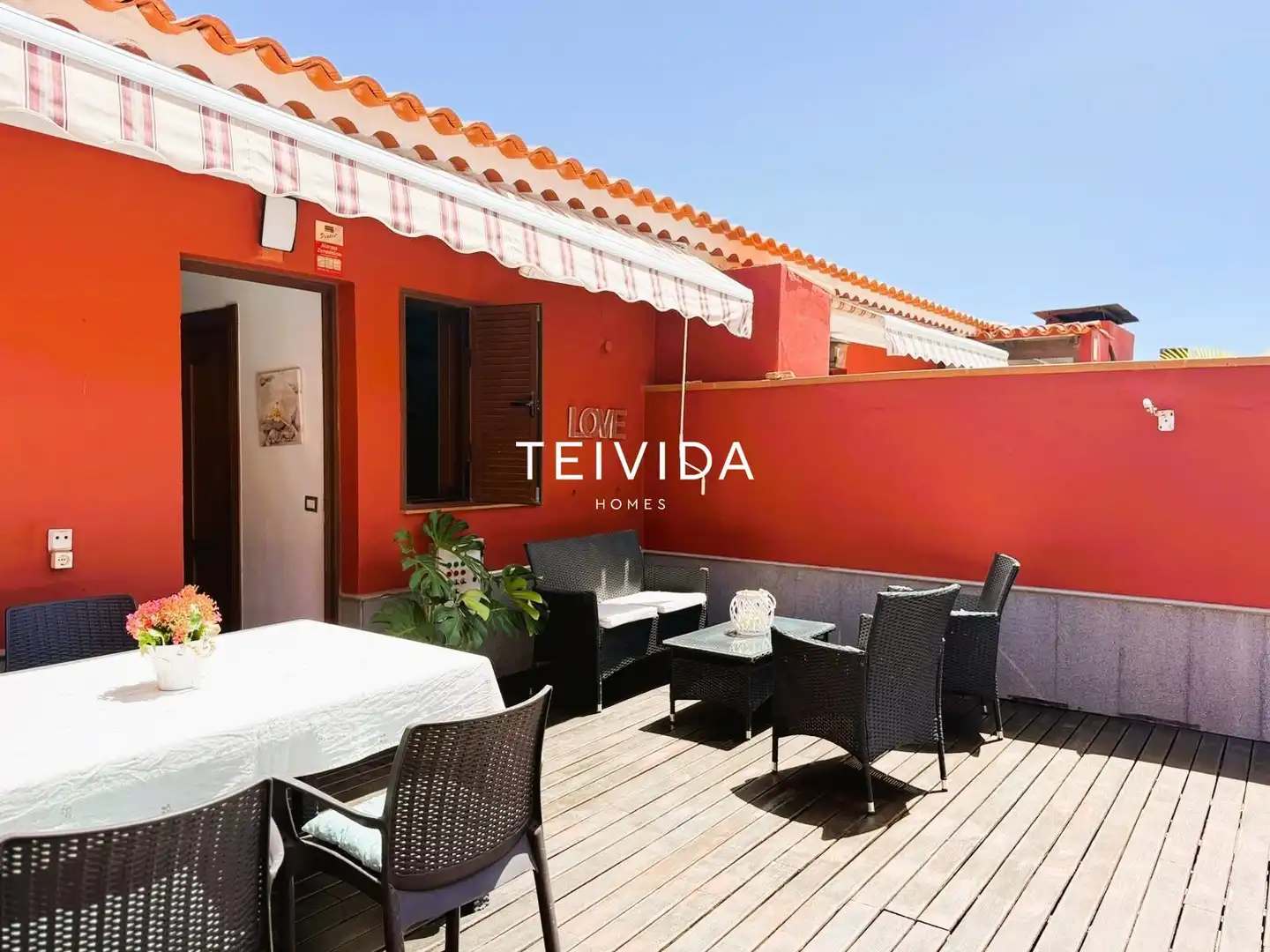 Terrace of Flat for rent in Adeje  with Air Conditioner, Terrace and Swimming Pool