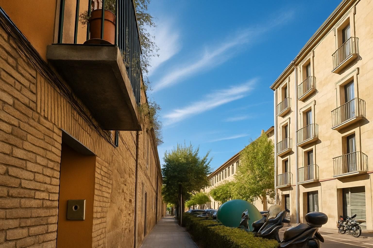 Exterior view of Single-family semi-detached for sale in Tudela  with Balcony